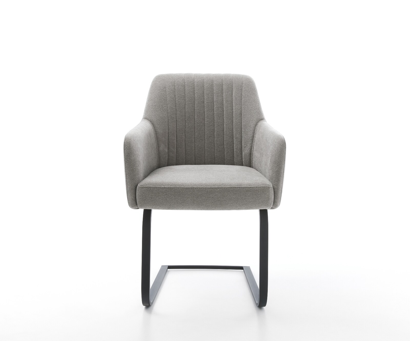 Freischwinger Greg-Flex Strukturstoff Soft Grau Freischwinger flach Schwarz Taschenfederkern 2