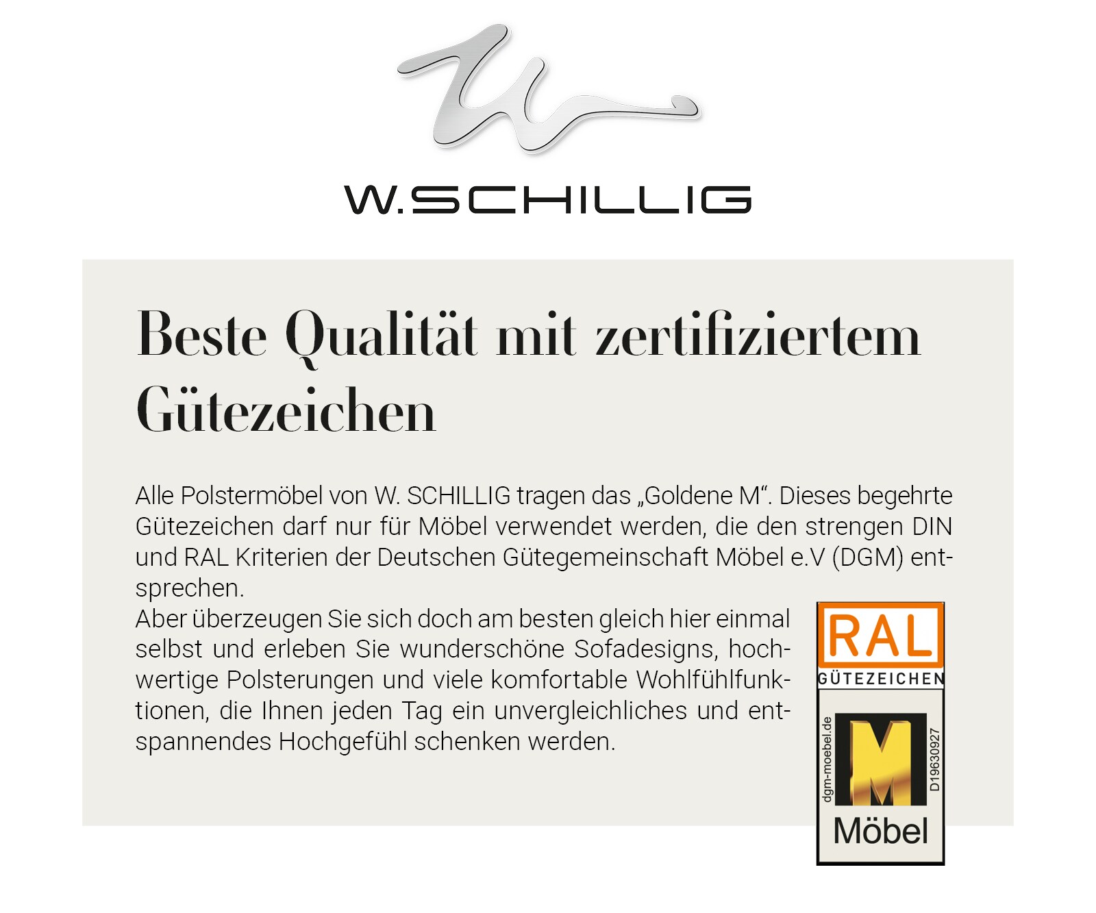 Ecksofa Puzzle 222 x 284 Schwarz-Weiß Rückenlehne by W. Schillig 8