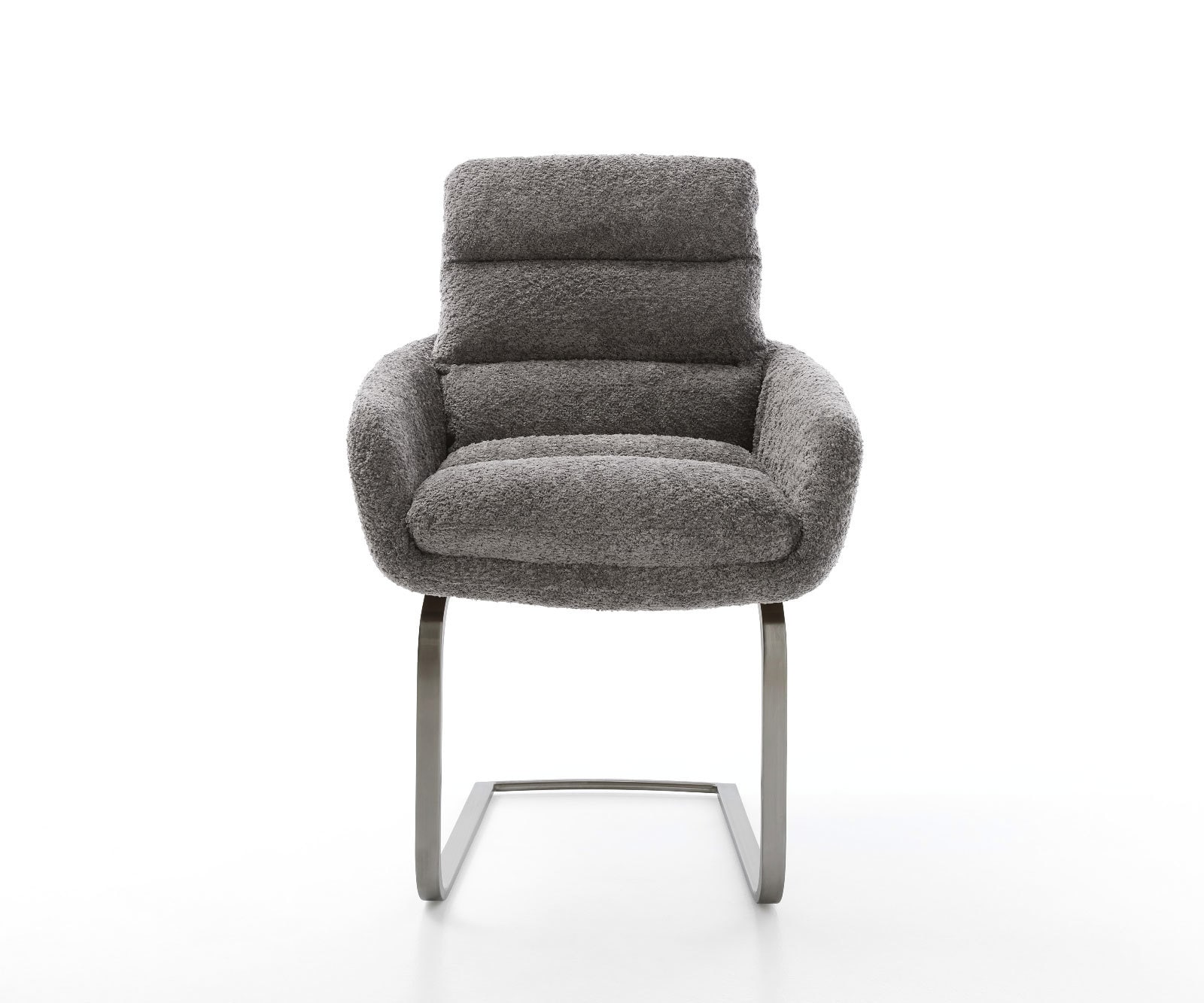 Freischwinger Abelia-Flex mit Armlehnen Bouclé Grau Freischwinger flach Graphit 1 Freischwinger Abelia-Flex mit Armlehnen Bouclé Grau Freischwinger flach Graphit 1