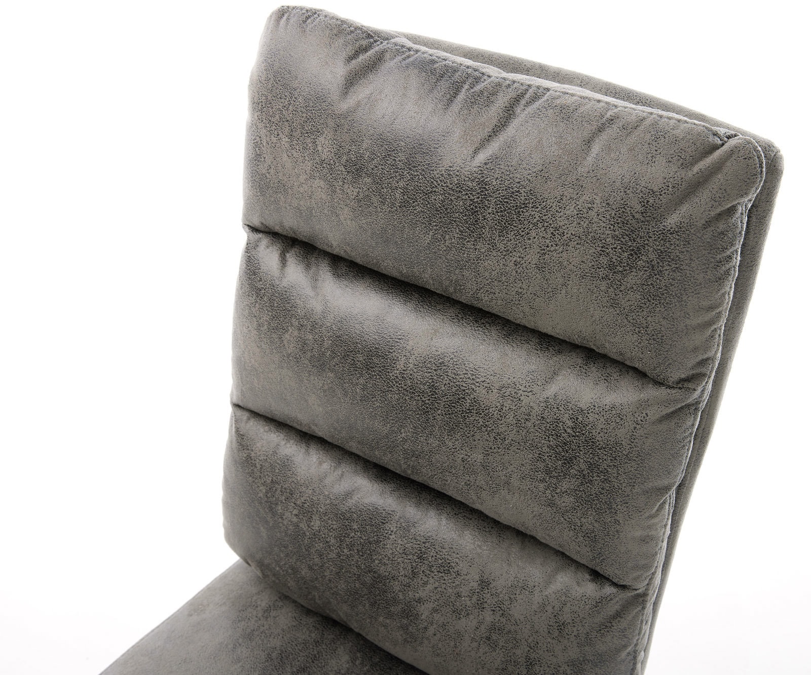 Freischwinger Pela-Flex Mikrofaser Grau Antik Freischwinger flach Edelstahl Taschenfederkern 3 Freischwinger Pela-Flex Mikrofaser Grau Antik Freischwinger flach Edelstahl Taschenfederkern 3