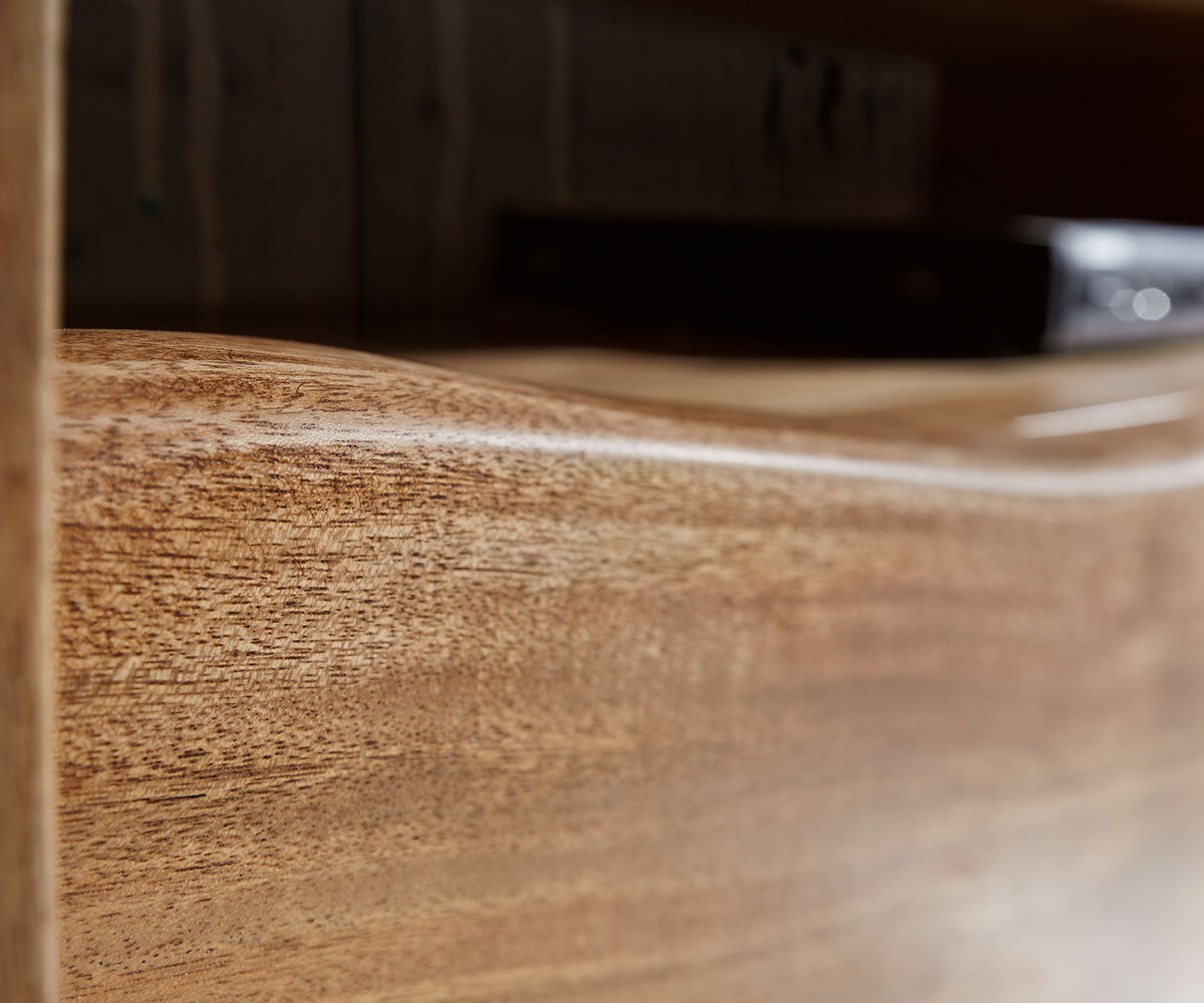 Lowboard Live-Edge 190 cm Akazie Natur 4 Schübe 2 Fächer 5