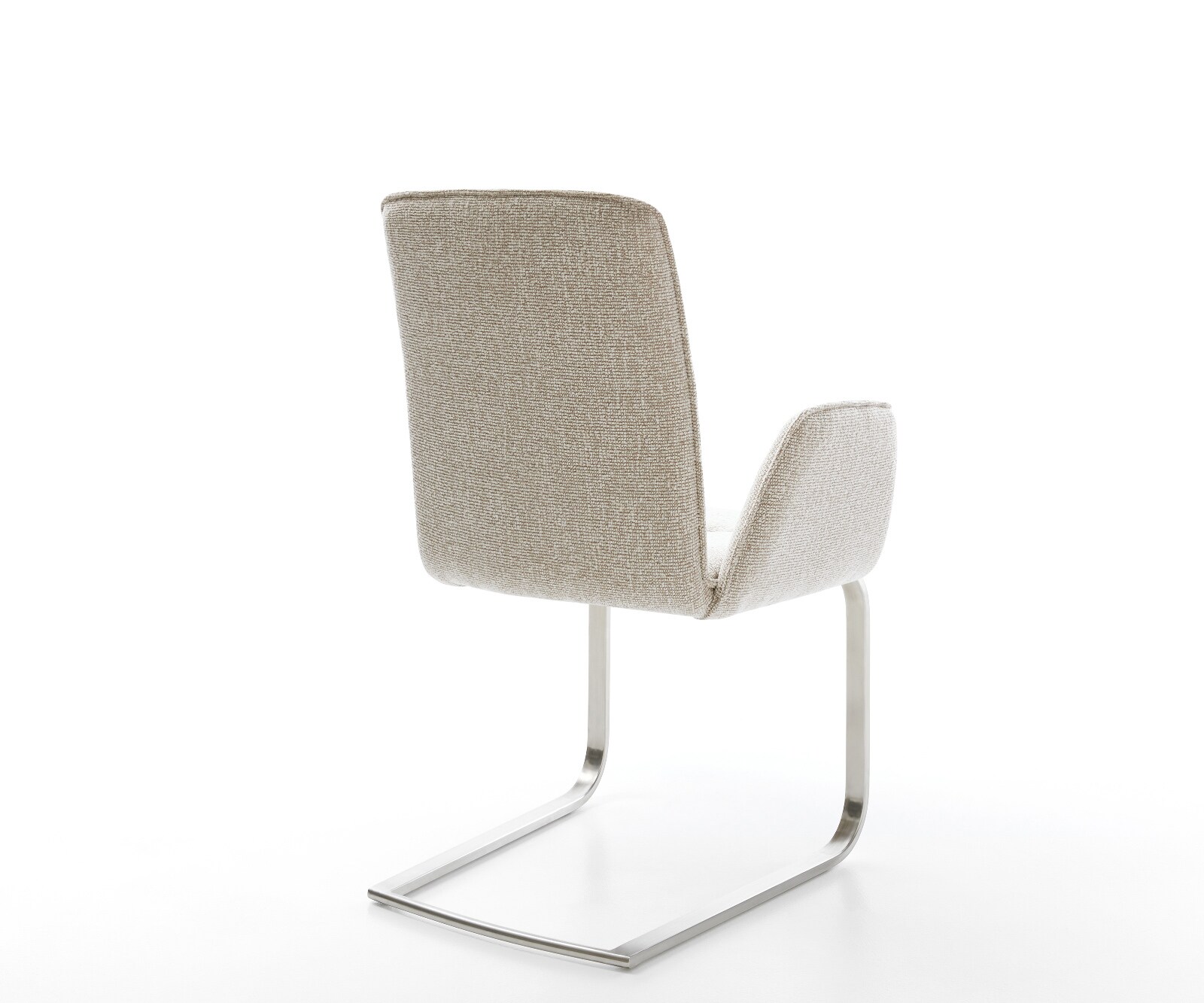 Freischwinger Vinja-Flex Webstoff Soft Beige Freischwinger flach Edelstahl 4