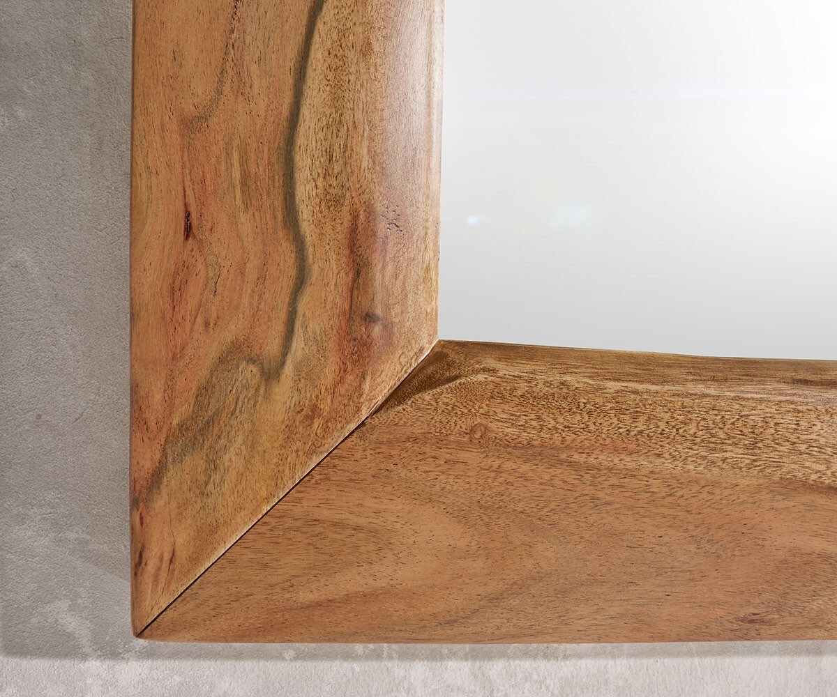 Wandspiegel Live-Edge 135x85 cm Akazie Natur Baumkante 6