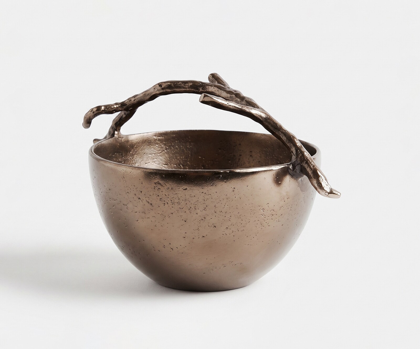 Schale Ramina B29 x T21 x H19 cm Aluminium Mokka Bronze Gegossen