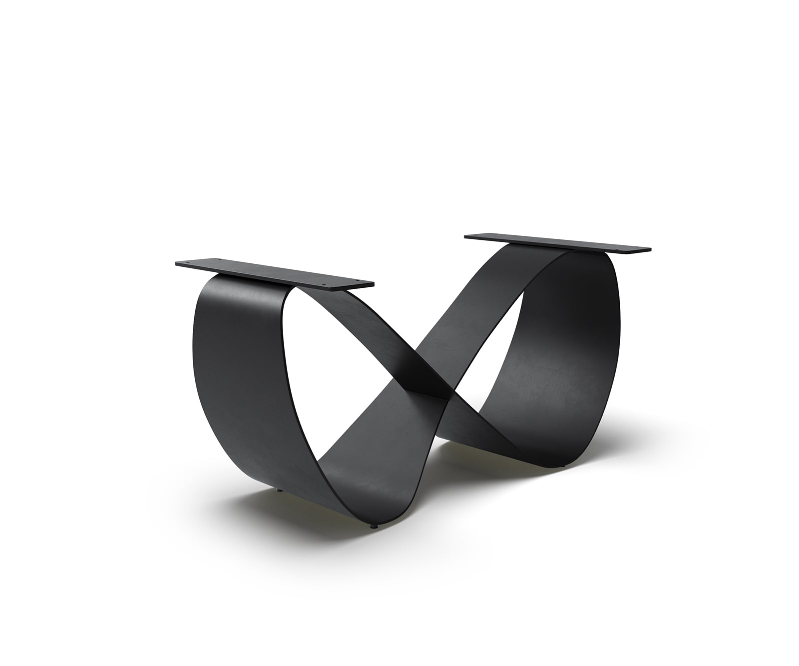 Tischgestell Infinity Metall Schwarz für Ausziehtisch von 180-300 cm