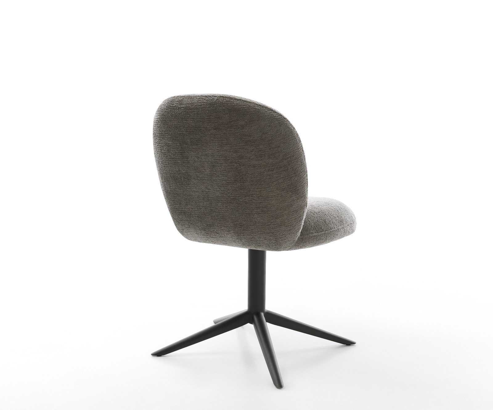 Drehstuhl Nube-Flex Bouclé Soft Schlamm Fußkreuz Schwarz 360° drehbar Wippfunktion Taschenfederkern 4