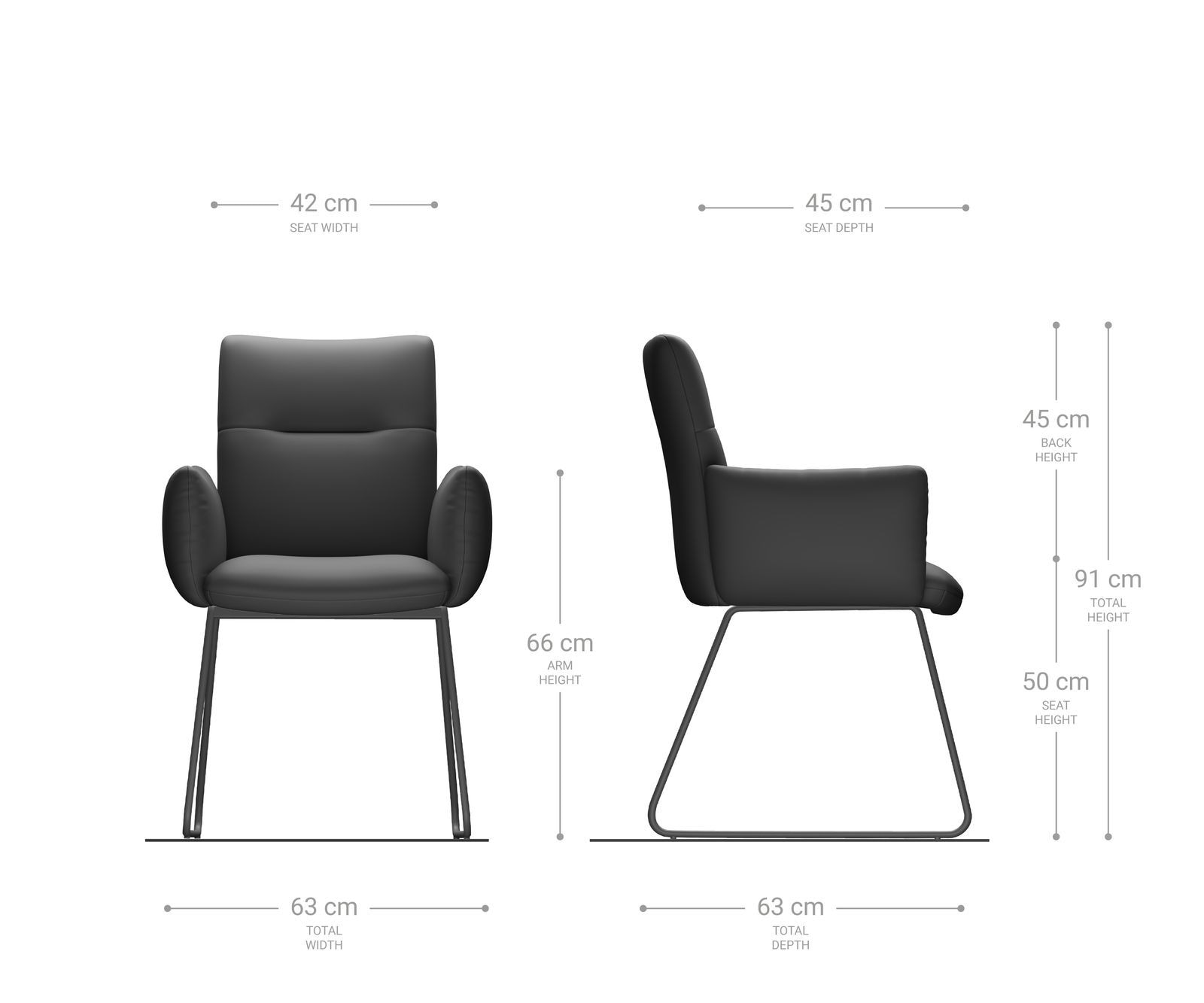 Esszimmerstuhl Jova-Flex mit Armlehnen Cord Silbergrau Kufengestell Schwarz Taschenfederkern 6 Esszimmerstuhl Jova-Flex mit Armlehnen Cord Silbergrau Kufengestell Schwarz Taschenfederkern 6