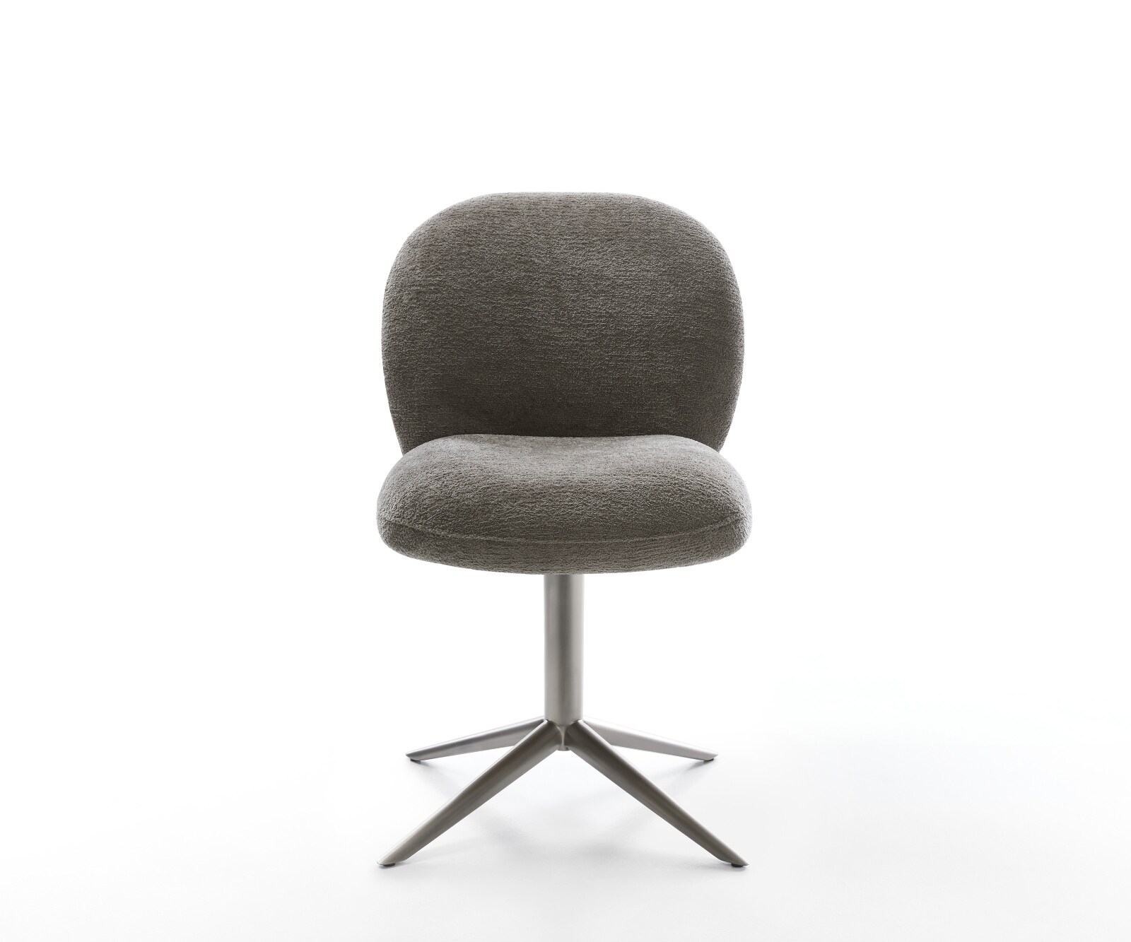 Drehstuhl Nube-Flex Bouclé Soft Schlamm Fußkreuz Graphit 360° drehbar Wippfunktion Taschenfederkern 1