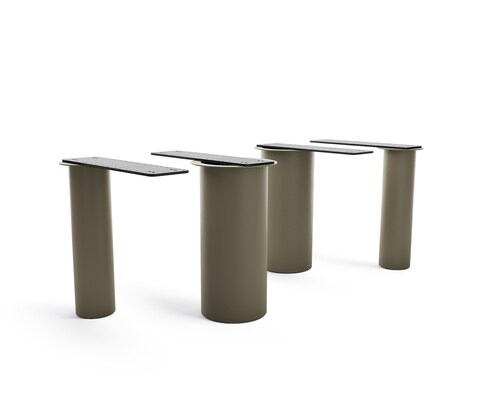 Tischgestell Pilier Metall Effektfinish Titan für Tischplatten ab 200 cm