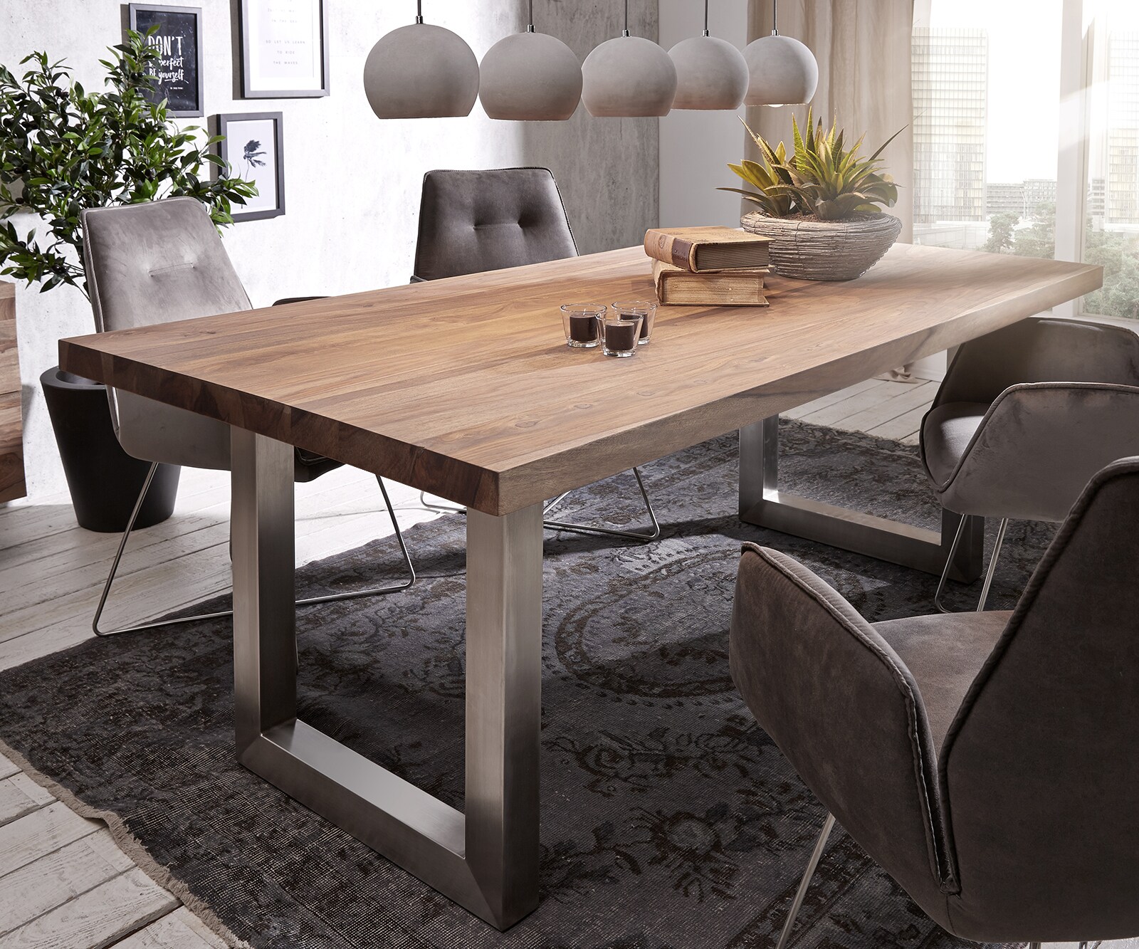 Esstisch Edge Massivholz Rechteck 4