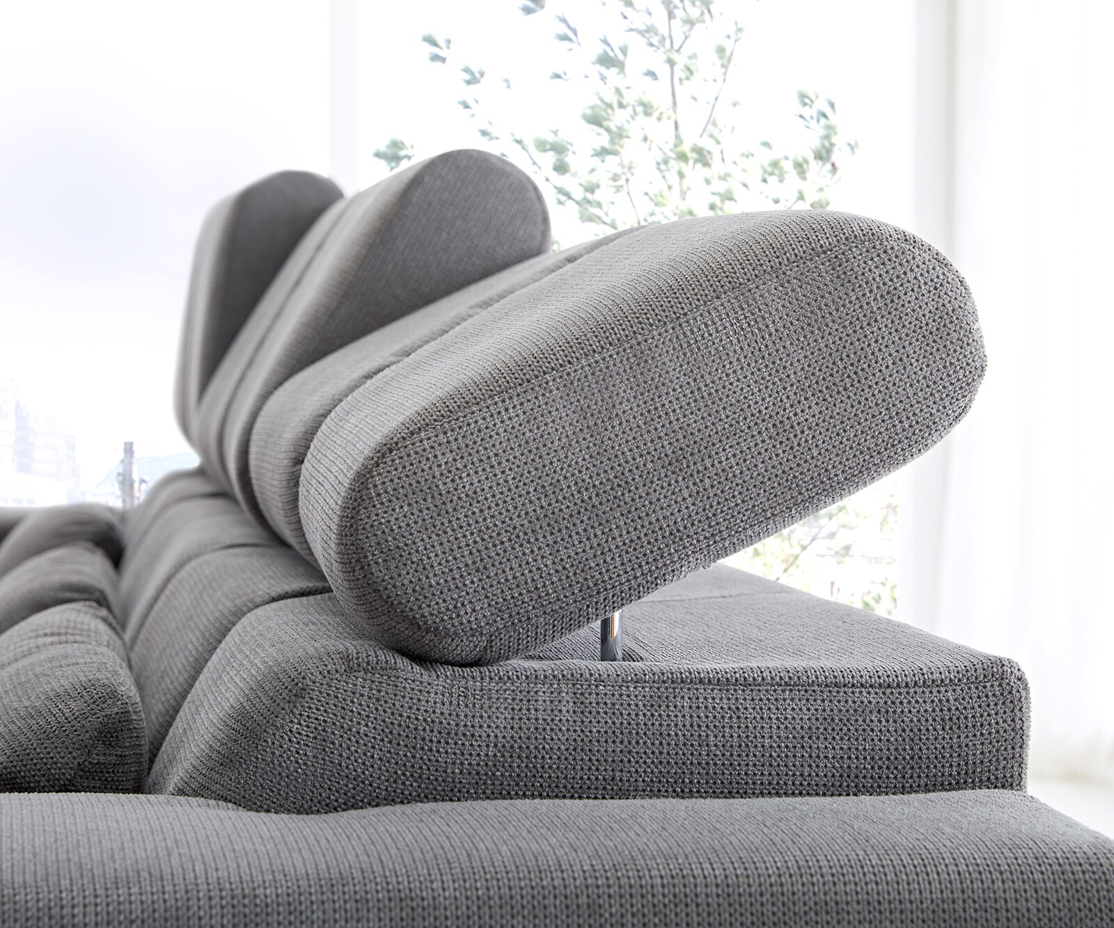 Ecksofa Ordino 285x200 Mikrofaser Grau Ottomane links elektrische Sitztiefenverstellung 6 Ecksofa Ordino 285x200 Mikrofaser Grau Ottomane links elektrische Sitztiefenverstellung 6