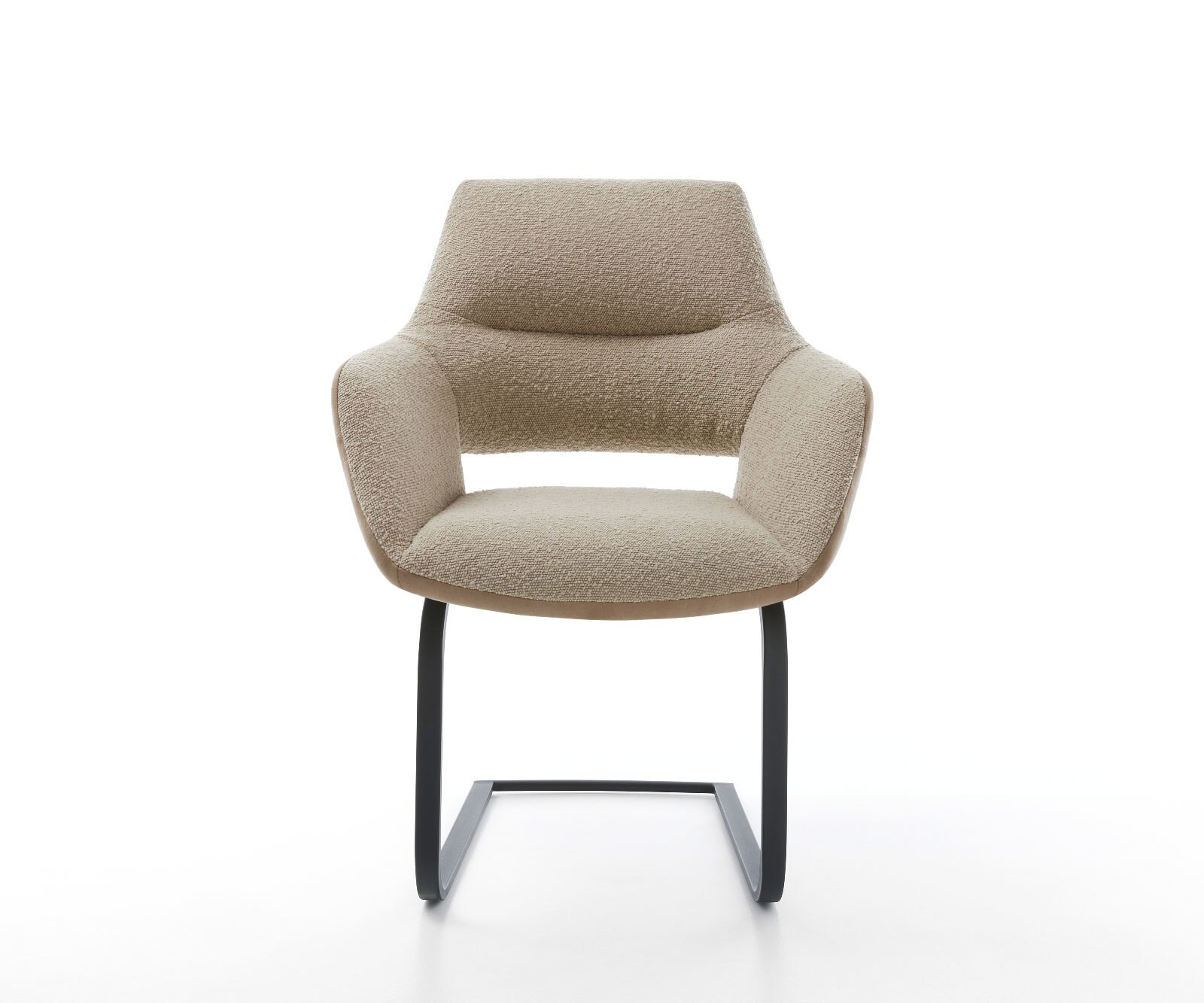 Freischwinger Yago-Flex mit Armlehnen Materialmix Schlamm Freischwinger flach Schwarz Taschenfederkern 1 Freischwinger Yago-Flex mit Armlehnen Materialmix Schlamm Freischwinger flach Schwarz Taschenfederkern 1