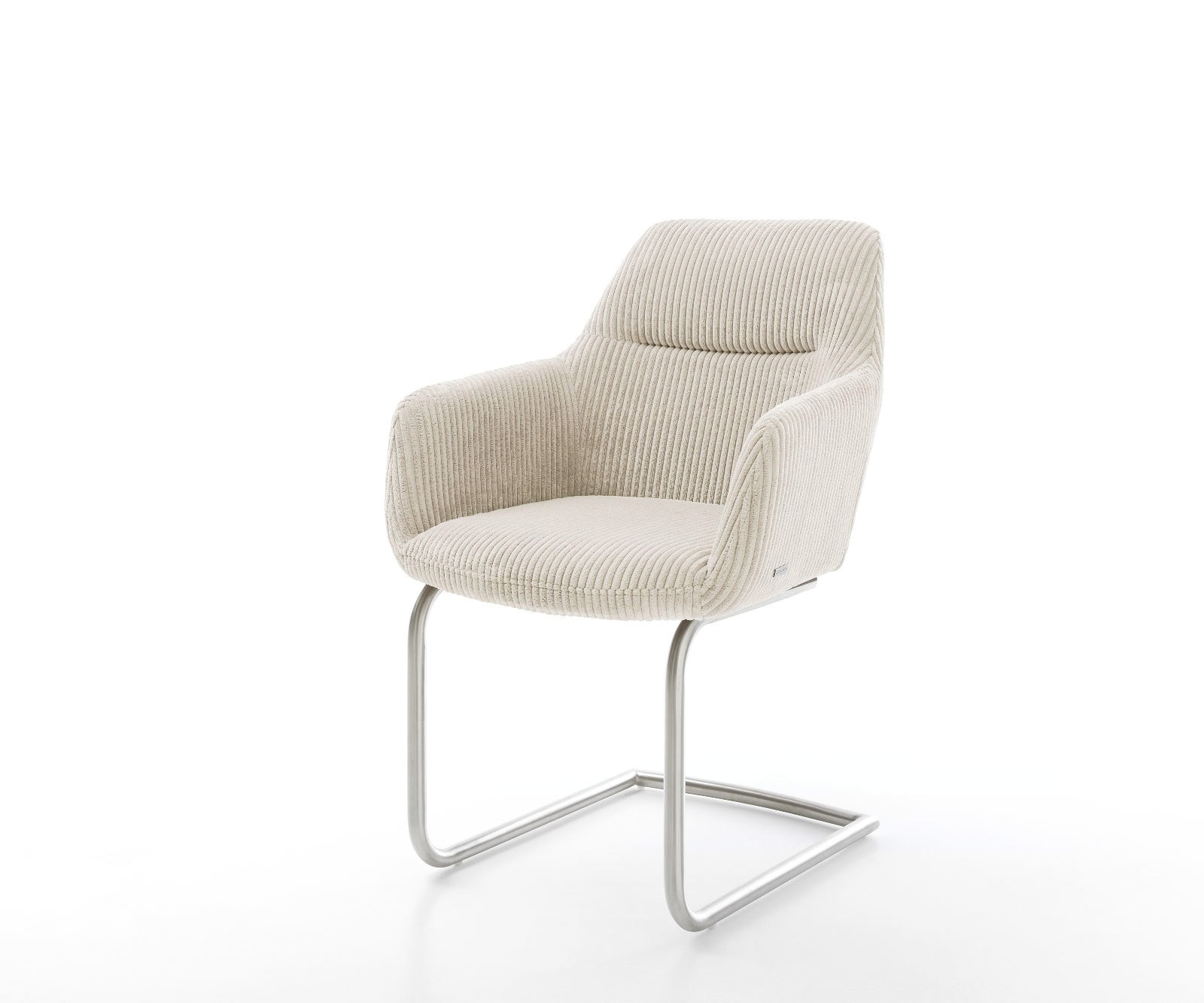 Freischwinger Pejo-Flex Cord Beige Freischwinger rund Edelstahl Taschenfederkern Freischwinger Pejo-Flex Cord Beige Freischwinger rund Edelstahl Taschenfederkern