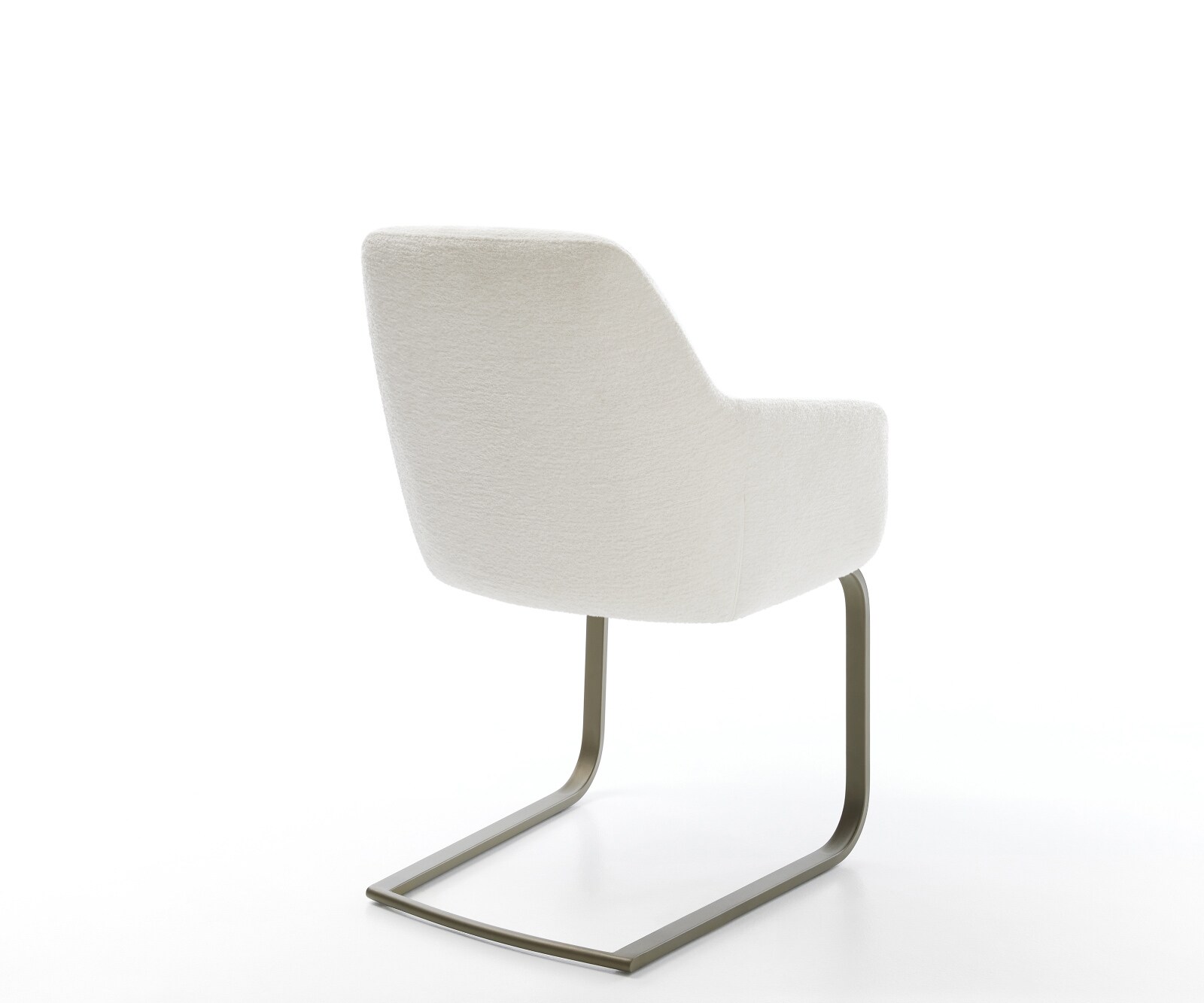 Freischwinger Pejo-Flex Bouclé Soft Beige Freischwinger flach Effektfinish Titan Taschenfederkern 5