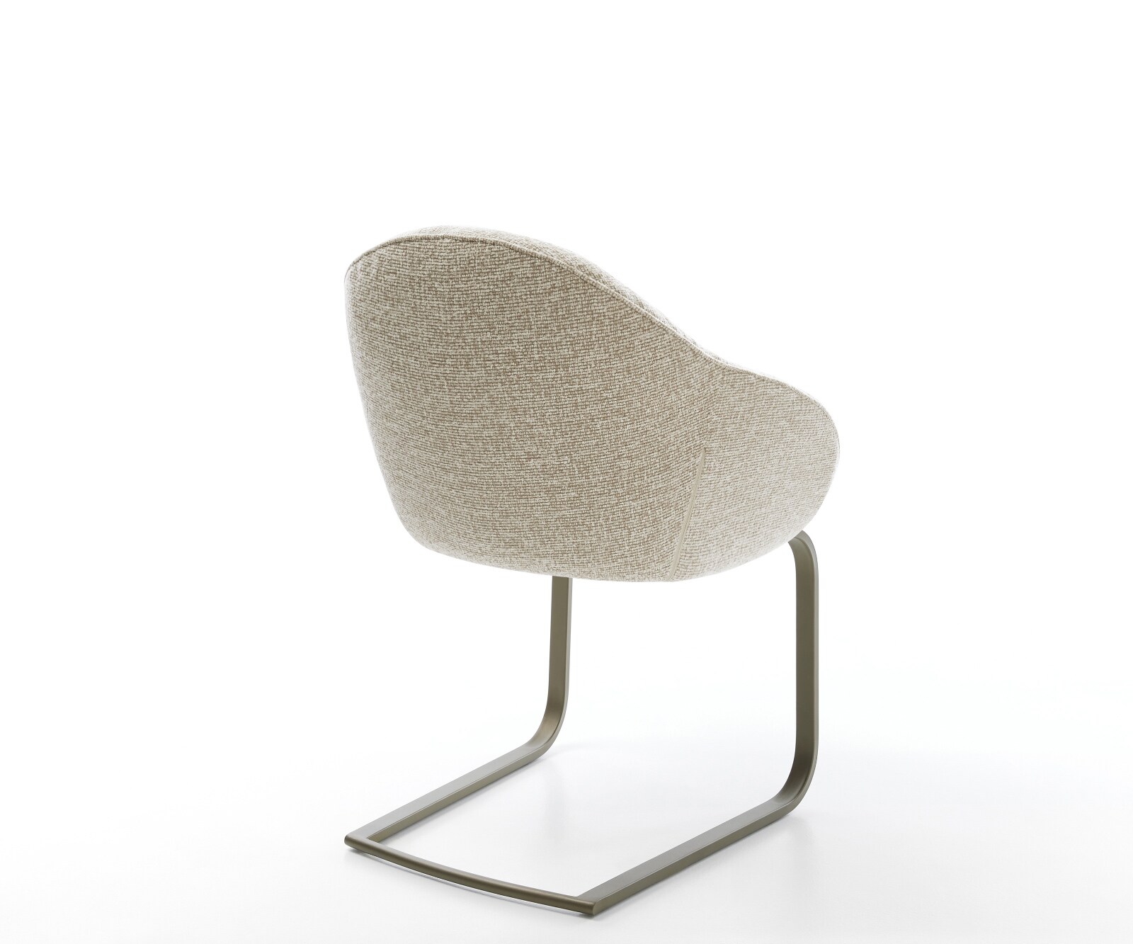 Freischwinger Gaio-Flex Webstoff Soft Beige Freischwinger flach Effektfinish Titan 5