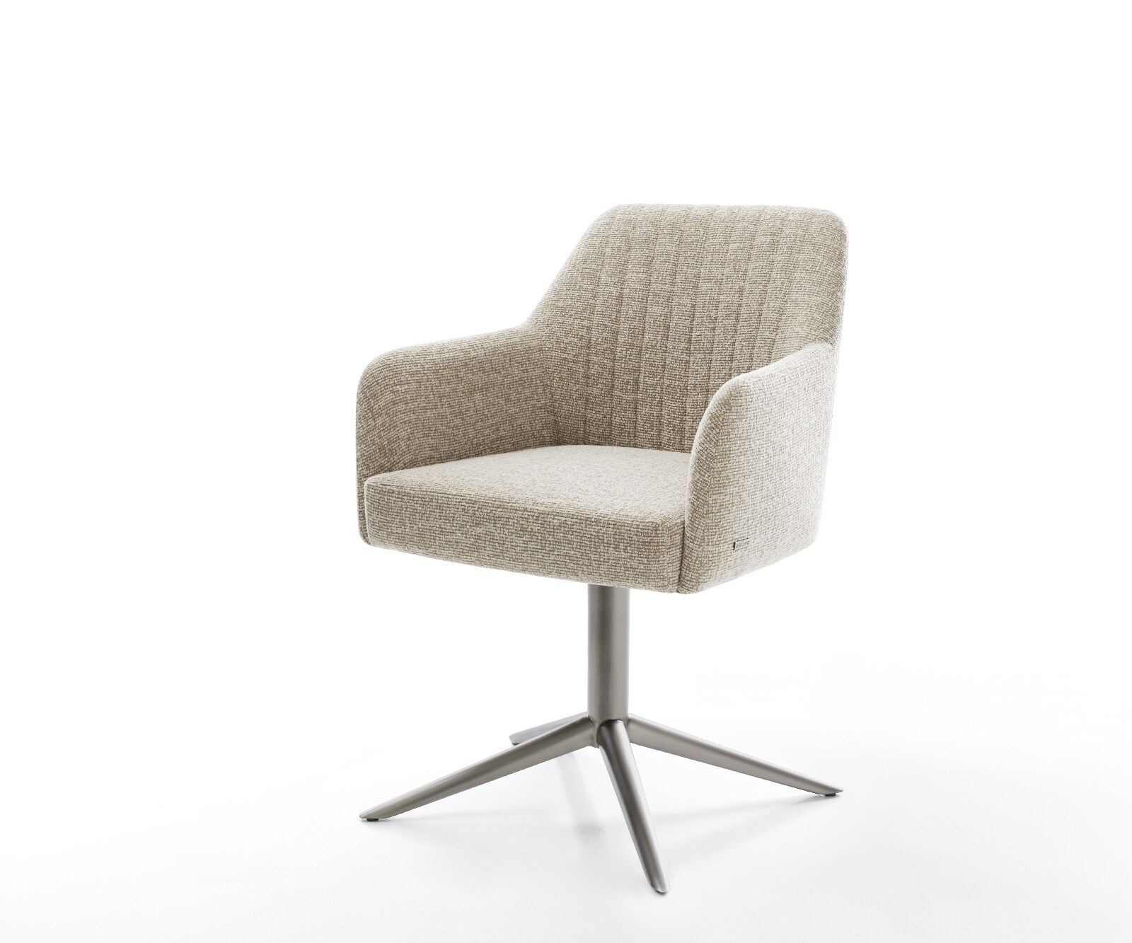 Drehstuhl Greg-Flex Webstoff Soft Beige Fußkreuz Graphit 360° drehbar Wippf günstig online kaufen