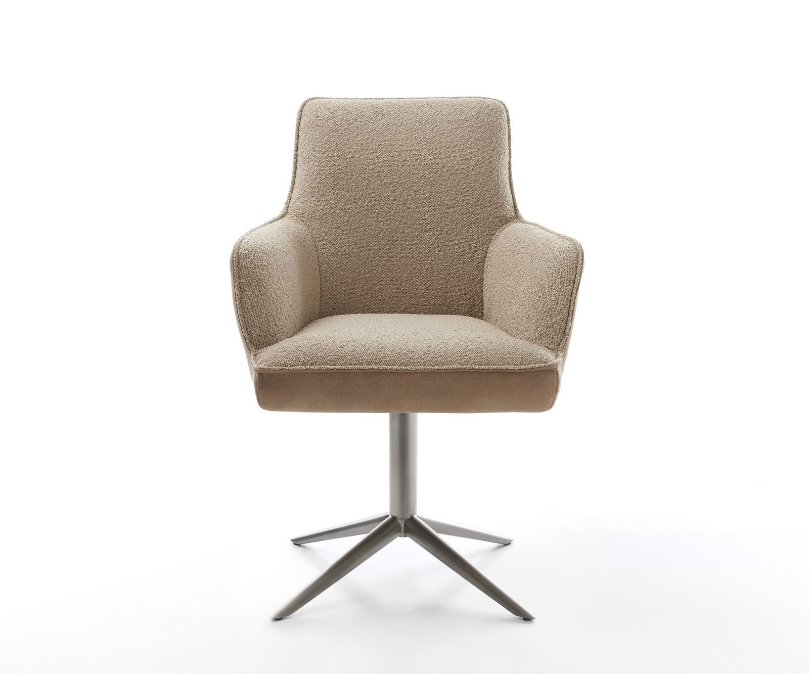 Drehstuhl Heira-Flex mit Armlehnen Materialmix Schlamm Fußkreuz Graphit 360° drehbar Wippfunktion Taschenfederkern 1 Drehstuhl Heira-Flex mit Armlehnen Materialmix Schlamm Fußkreuz Graphit 360° drehbar Wippfunktion Taschenfederkern 1