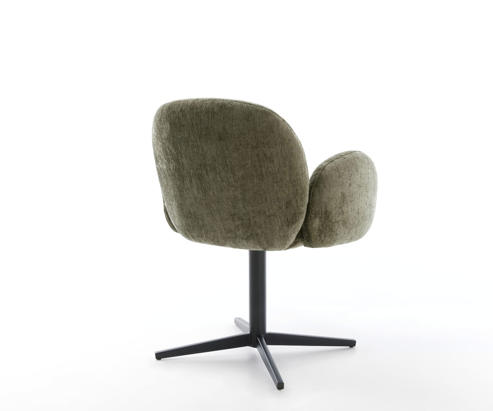 Drehstuhl Nube-Flex mit Armlehnen Chenille Olive Fußkreuz Schwarz 360° drehbar Taschenfederkern 4 Drehstuhl Nube-Flex mit Armlehnen Chenille Olive Fußkreuz Schwarz 360° drehbar Taschenfederkern 4