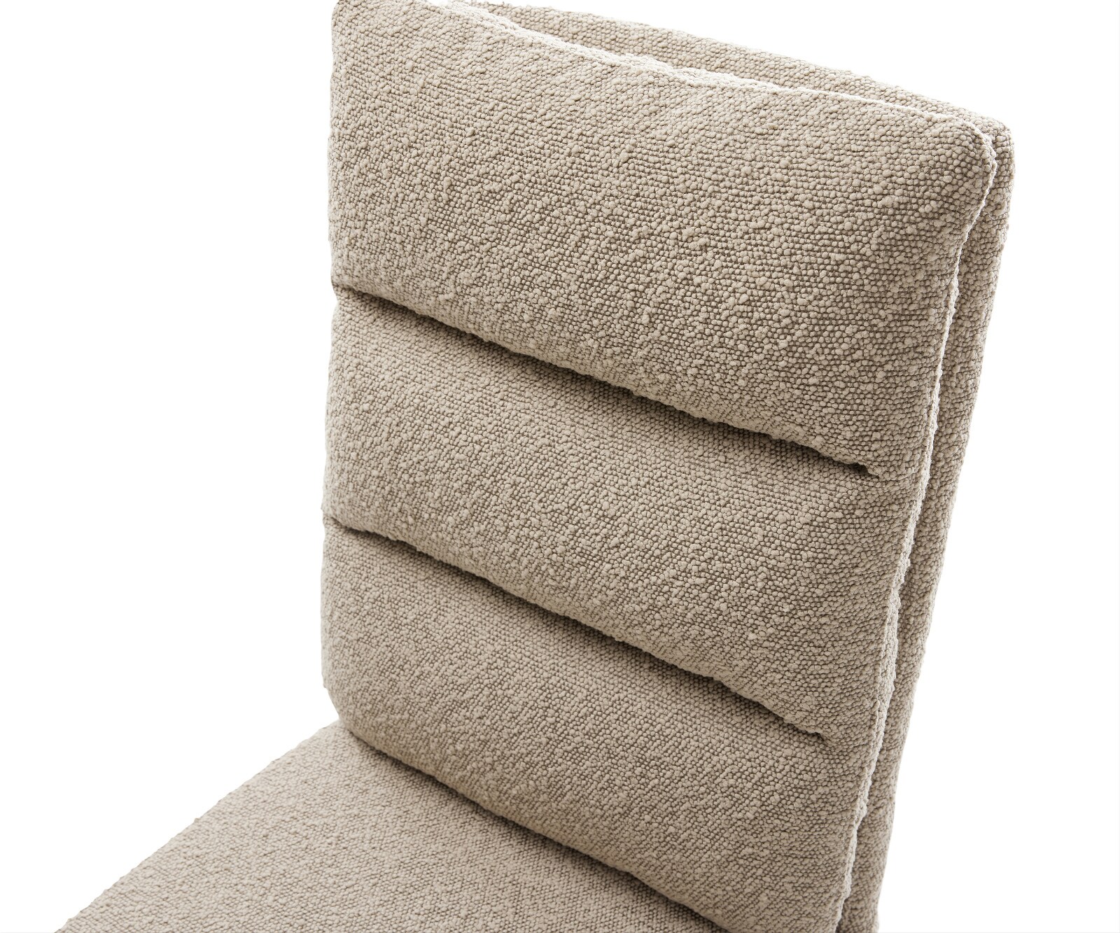 Freischwinger Pela-Flex Bouclé Schlamm Freischwinger flach Effektfinish Titan Taschenfederkern 3