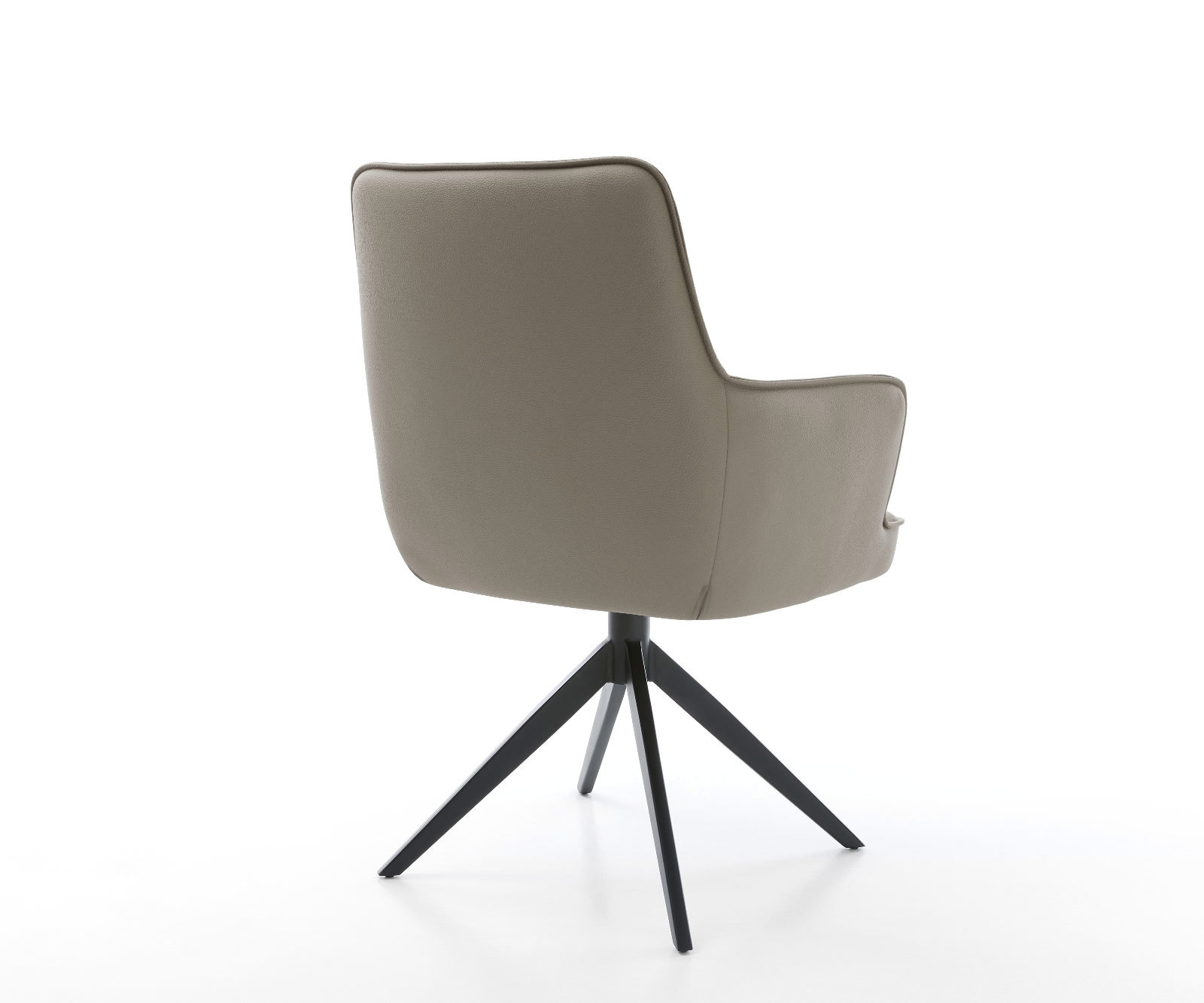 Drehstuhl Heira-Flex mit Armlehnen Echt-Leder Schlamm Kreuzgestell breit Schwarz 360° drehbar Wippfunktion Taschenfederkern 4 Drehstuhl Heira-Flex mit Armlehnen Echt-Leder Schlamm Kreuzgestell breit Schwarz 360° drehbar Wippfunktion Taschenfederkern 4