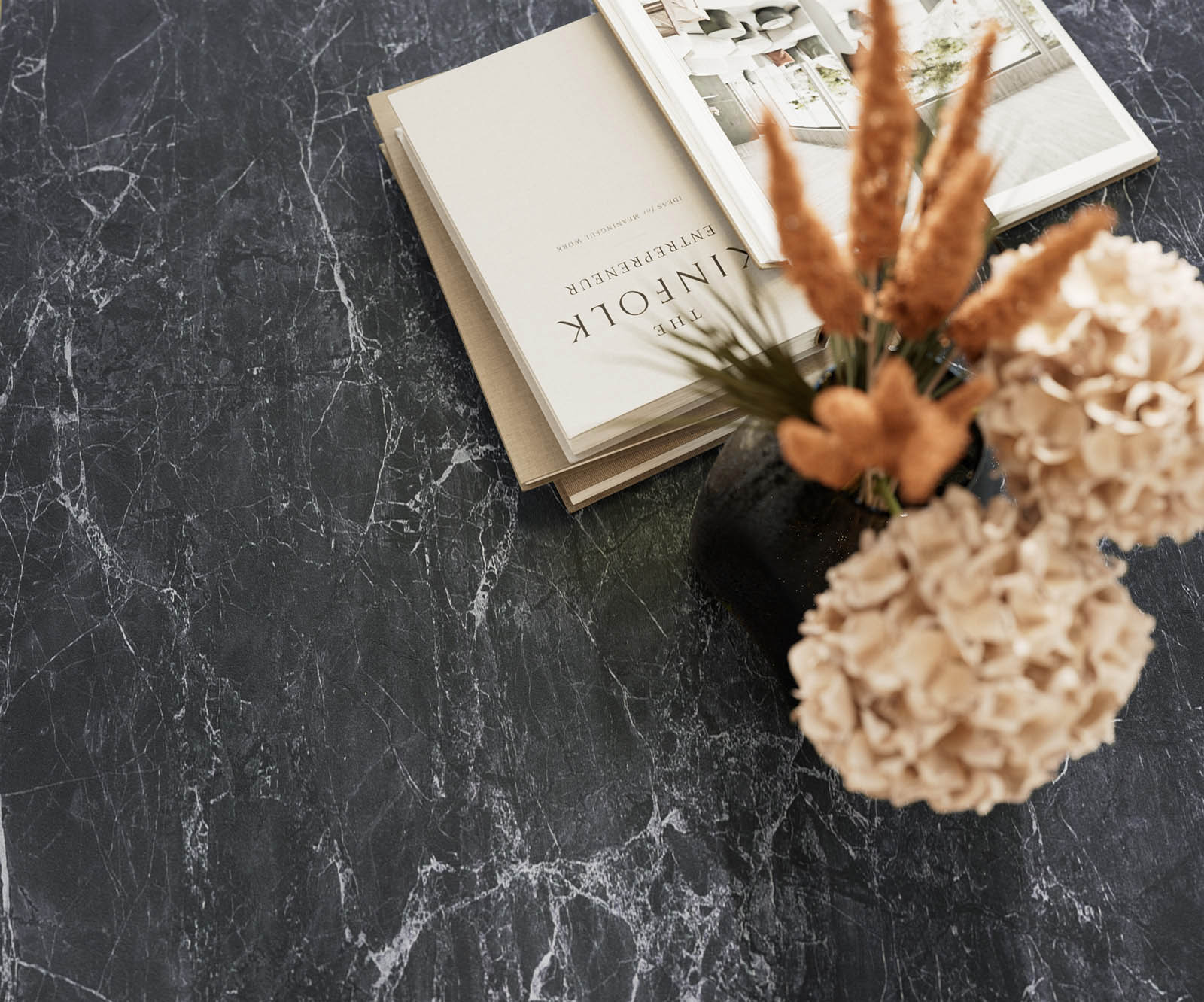 Esstisch Edge 200-300x100 Keramik Laminam®Nero Greco Anthrazit Spider Flachstahl Edelstahl ausziehbar 6
