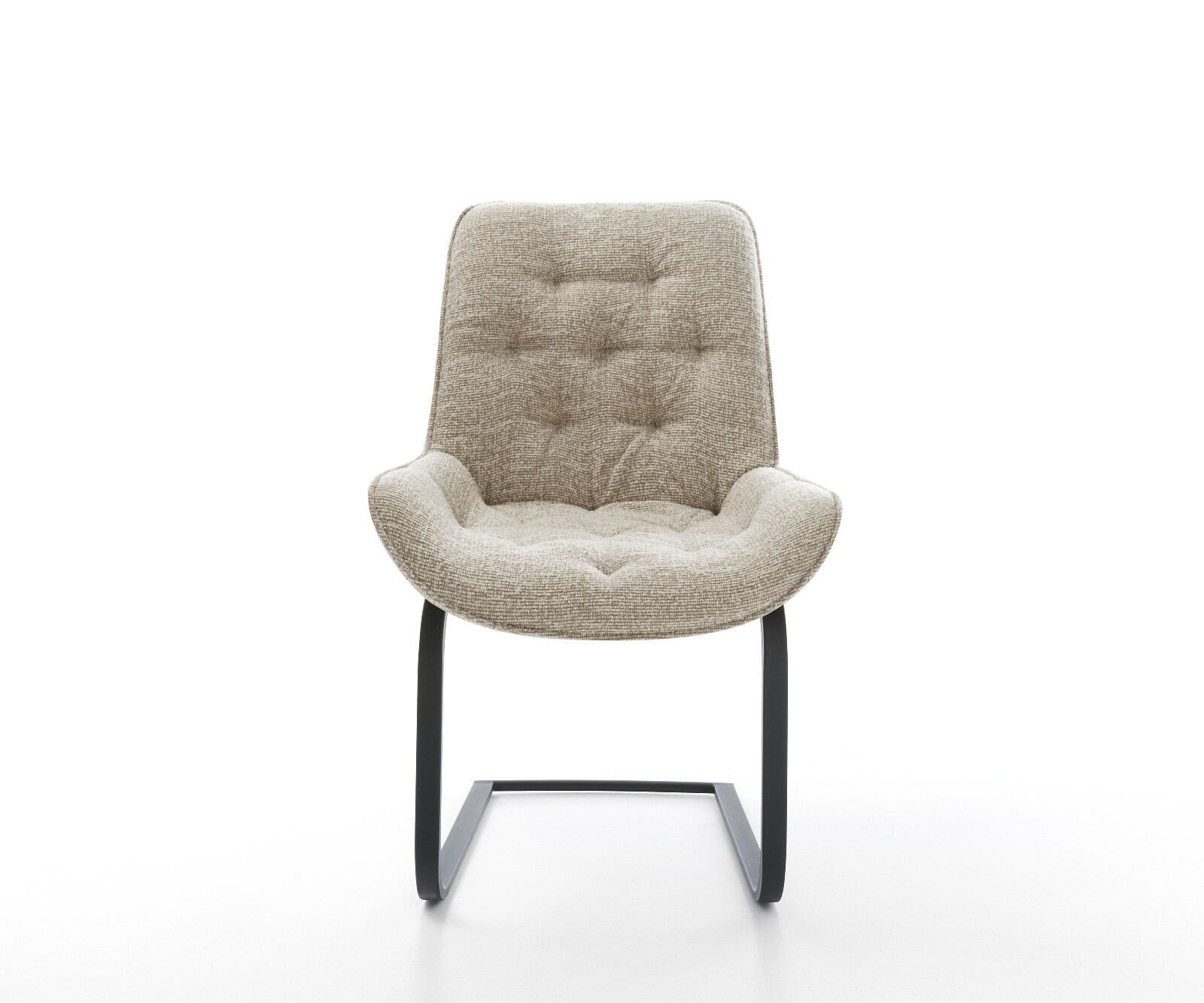 Freischwinger Taimi-Flex Webstoff Soft Beige Freischwinger flach Schwarz 1