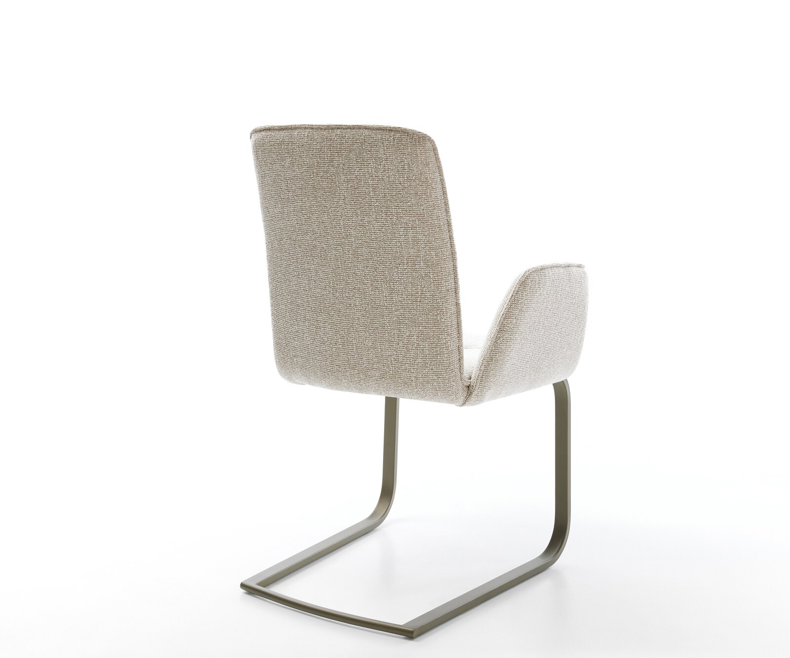 Freischwinger Vinja-Flex Webstoff Soft Beige Freischwinger flach Effektfinish Titan 4