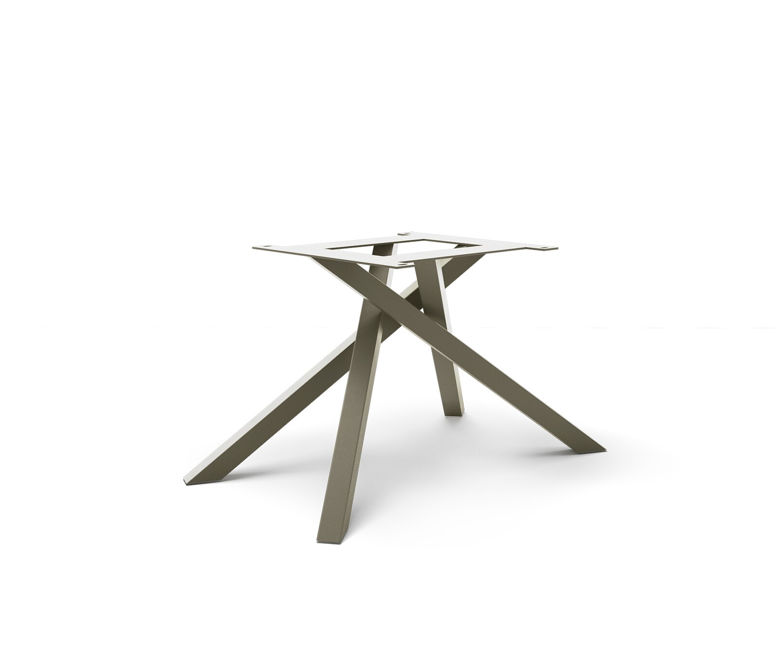 Kreuzgestell Rechteck Metall Effektfinish Titan für Ausziehtische von 180-300 cm