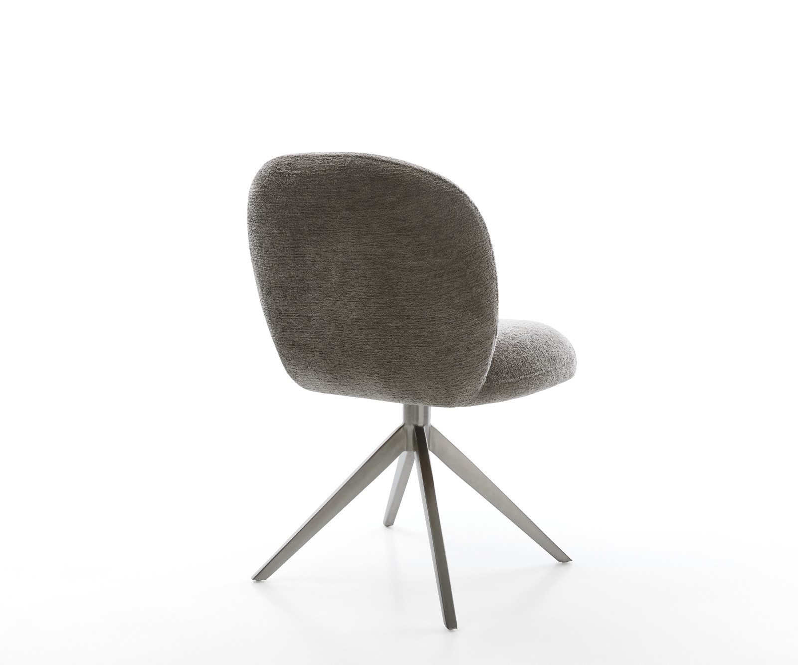 Drehstuhl Nube-Flex Bouclé Soft Schlamm Kreuzgestell breit Graphit 360° drehbar Wippfunktion Taschenfederkern 4