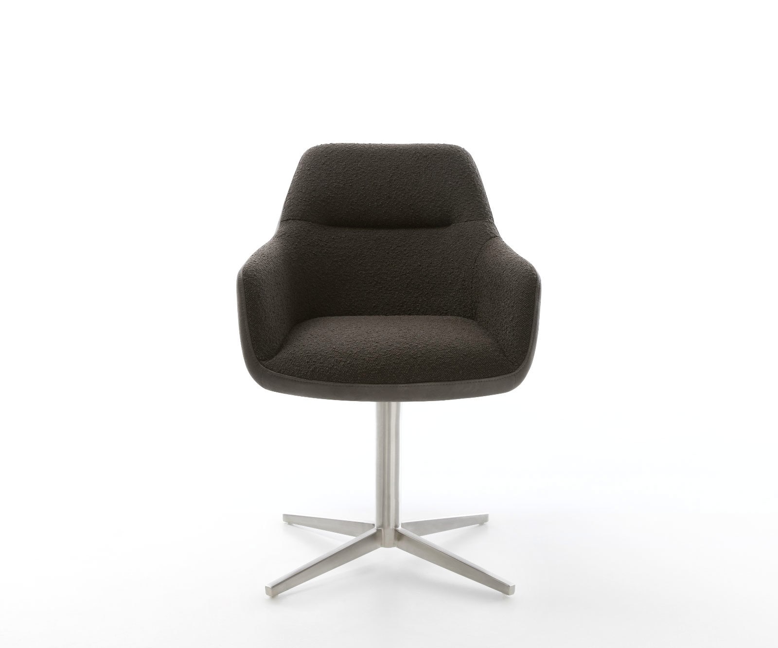Drehstuhl Pejo-Flex Materialmix Schwarz Fußkreuz Edelstahl 360° drehbar Taschenfederkern 1 Drehstuhl Pejo-Flex Materialmix Schwarz Fußkreuz Edelstahl 360° drehbar Taschenfederkern 1