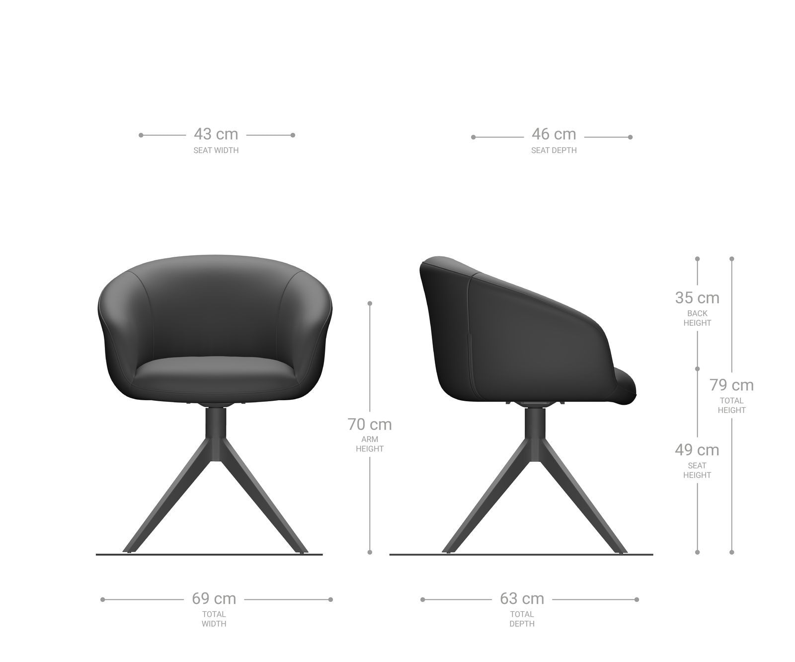 Drehstuhl Vinka-Flex mit Armlehnen Bouclé Weiß Kreuzgestell breit Edelstahl 360° drehbar Taschenfederkern 6 Drehstuhl Vinka-Flex mit Armlehnen Bouclé Weiß Kreuzgestell breit Edelstahl 360° drehbar Taschenfederkern 6