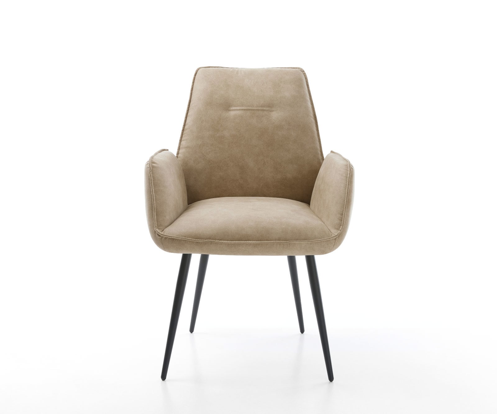 Esszimmerstuhl Zoa-Flex Mikrofaser Beige Vintage 4-Fuß konisch Schwarz Taschenfederkern 1 Esszimmerstuhl Zoa-Flex Mikrofaser Beige Vintage 4-Fuß konisch Schwarz Taschenfederkern 1