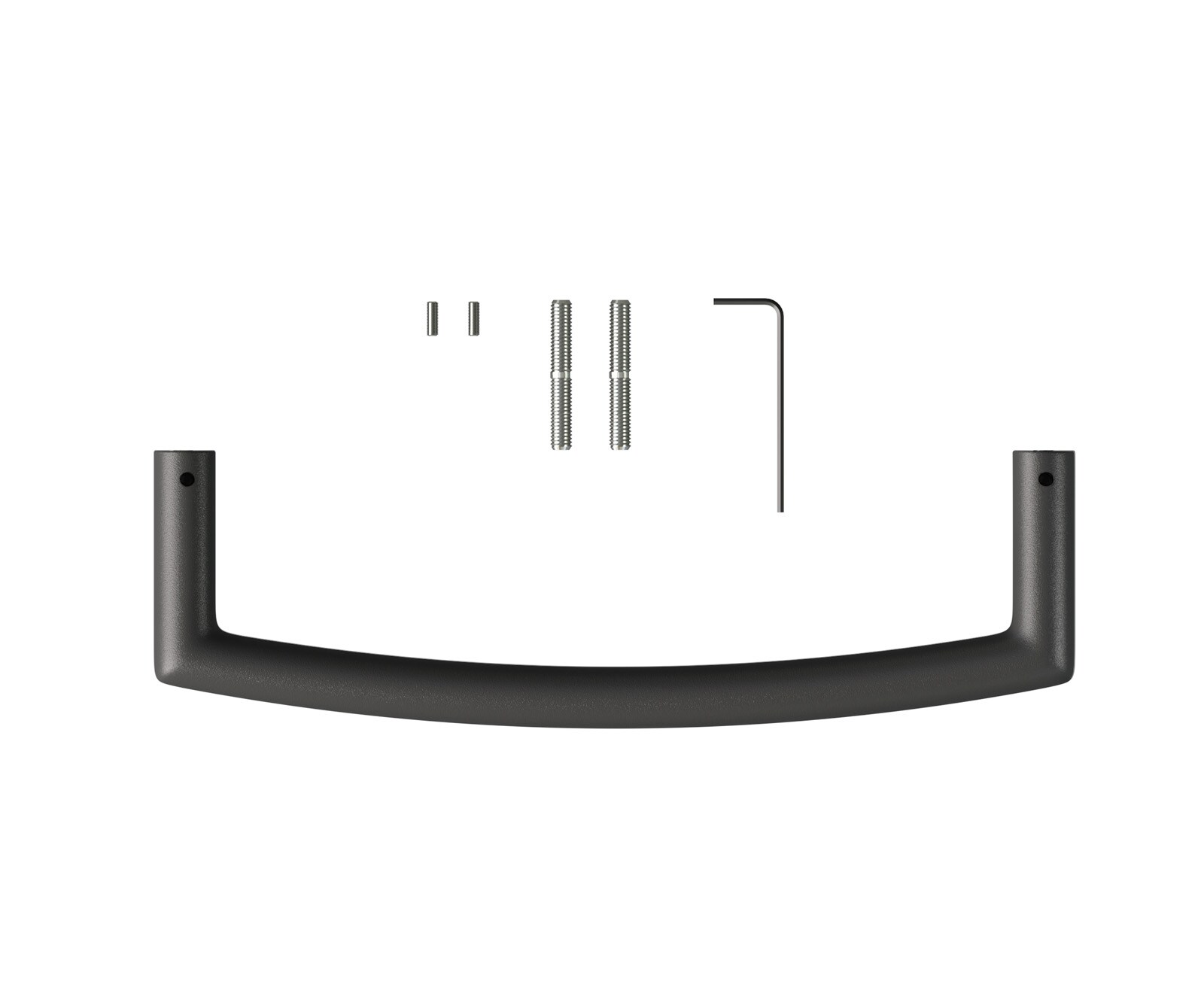 Barstuhlgriff Flex-Flach Metall Schwarz  1