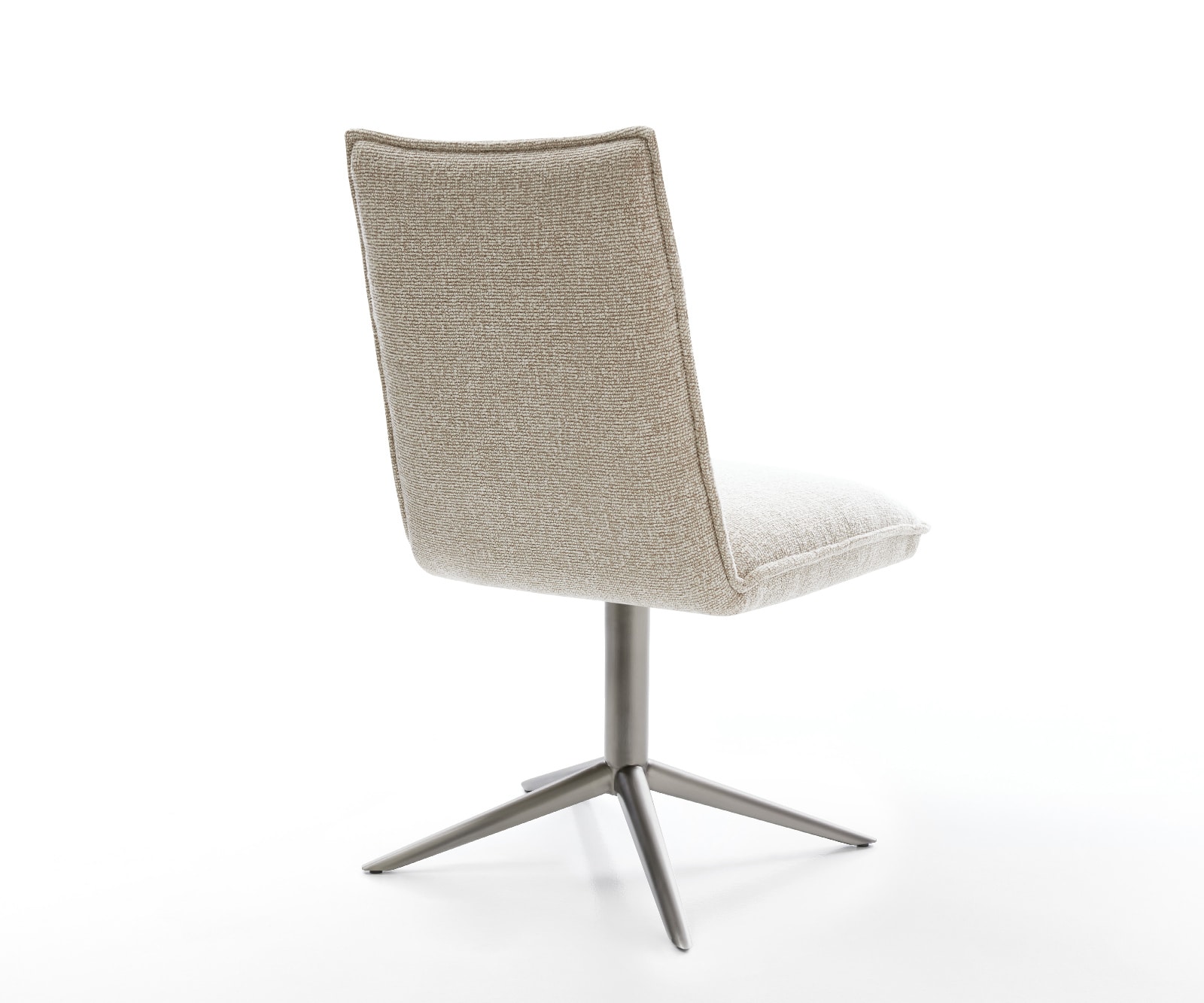Drehstuhl Lelio-Flex Webstoff Soft Beige Fußkreuz Graphit 360° drehbar Wippfunktion Taschenfederkern 4