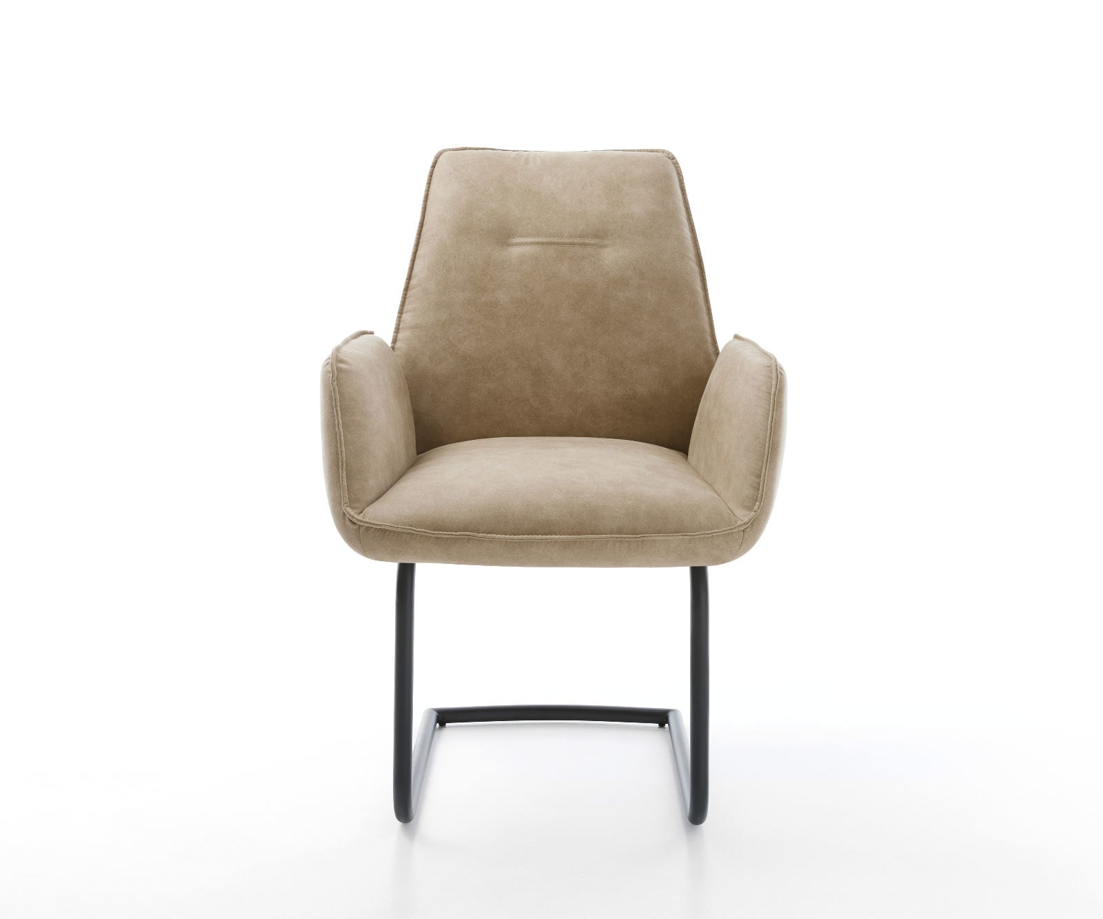 Freischwinger Zoa-Flex Mikrofaser Beige Vintage Freischwinger rund Schwarz Taschenfederkern 1 Freischwinger Zoa-Flex Mikrofaser Beige Vintage Freischwinger rund Schwarz Taschenfederkern 1