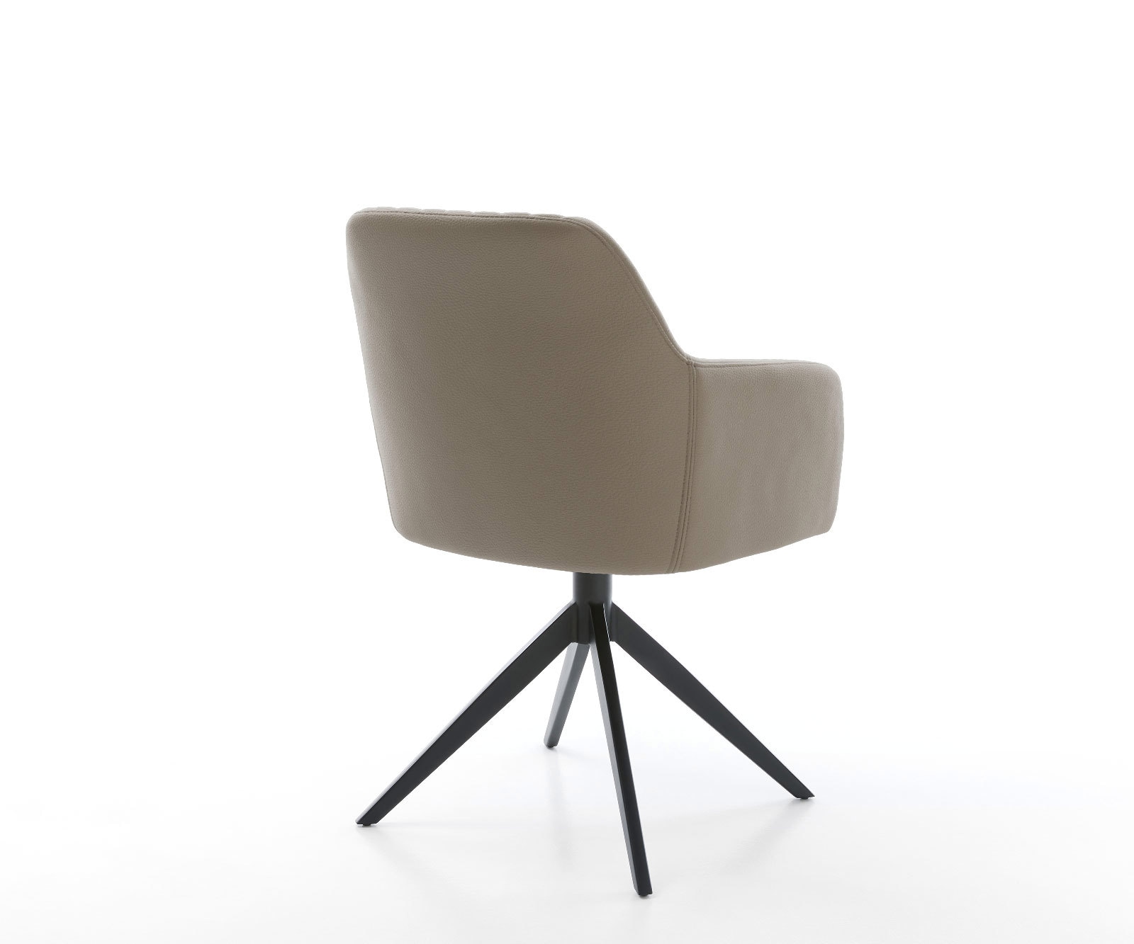 Drehstuhl Greg-Flex Echt-Leder Schlamm Kreuzgestell breit Schwarz 360° drehbar Wippfunktion Taschenfederkern 4 Drehstuhl Greg-Flex Echt-Leder Schlamm Kreuzgestell breit Schwarz 360° drehbar Wippfunktion Taschenfederkern 4