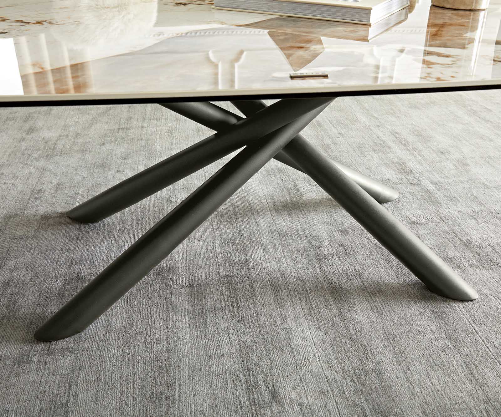 Couchtisch Sarita 120x70 cm Keramik Minas Melange Weiß-Beige Gestell Effektfinish Titan 6 Couchtisch Sarita 120x70 cm Keramik Minas Melange Weiß-Beige Gestell Effektfinish Titan 6