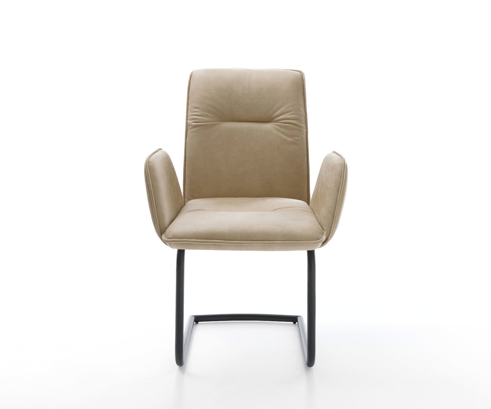 Freischwinger Vinja-Flex Mikrofaser Beige Vintage Freischwinger rund Schwarz 1 Freischwinger Vinja-Flex Mikrofaser Beige Vintage Freischwinger rund Schwarz 1