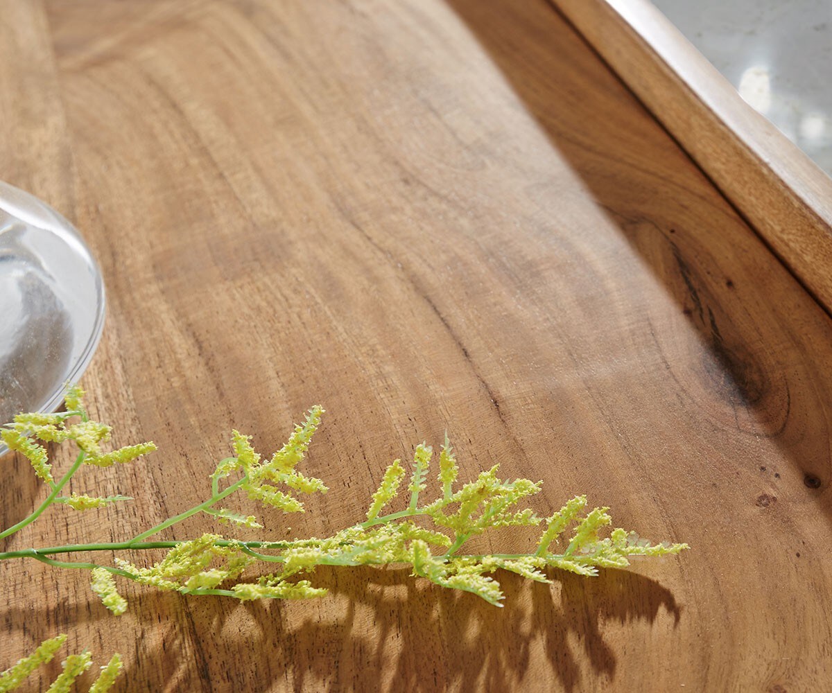 Sideboard Live-Edge 147 cm Akazie Natur 3 Türen 3 Schübe 1