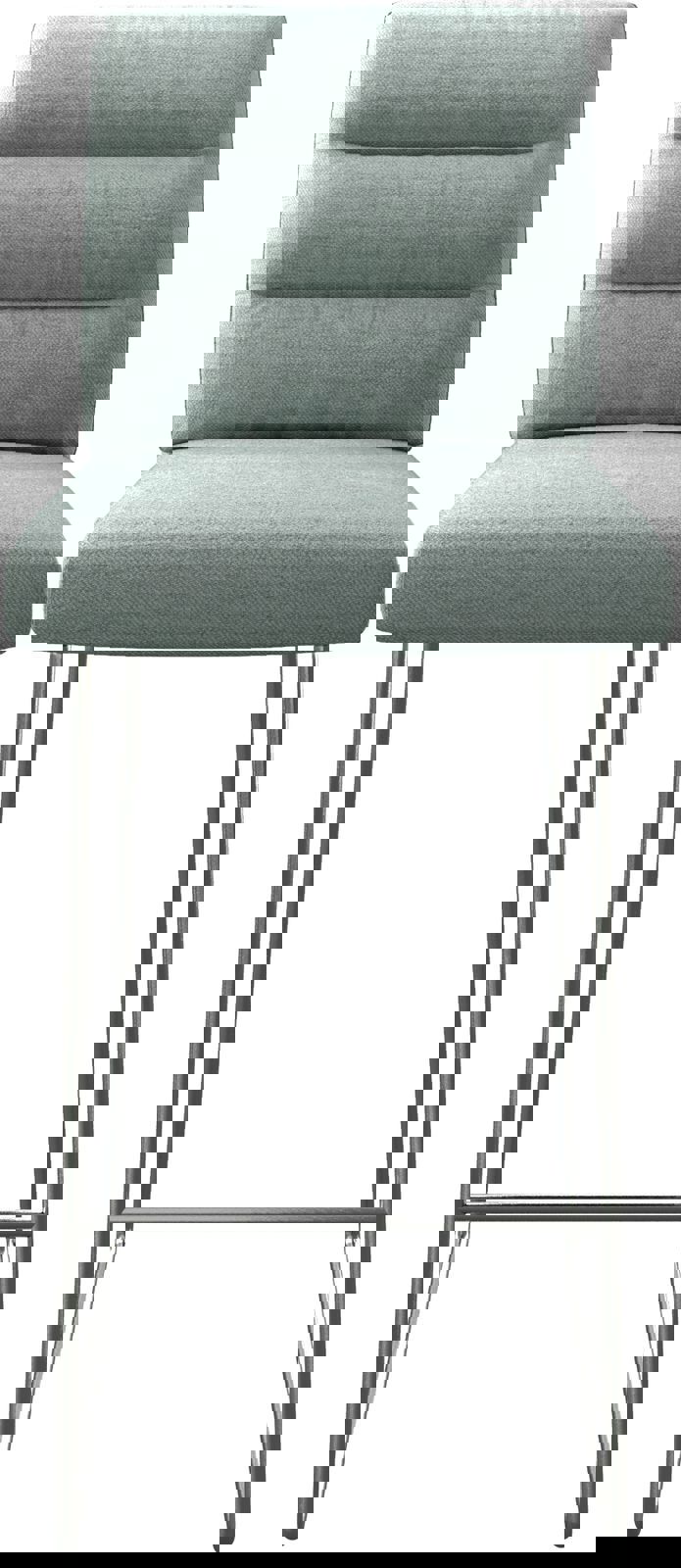 Barstuhl Pela-Flex Stripes Mint Kufengestell Edelstahl 3