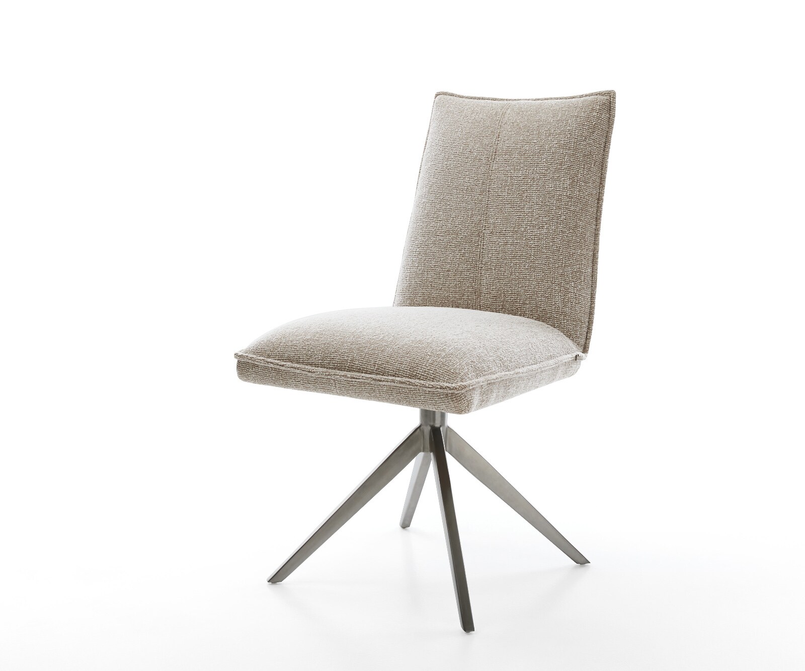 Drehstuhl Lelio-Flex Webstoff Soft Beige Kreuzgestell breit Graphit 360° dr günstig online kaufen