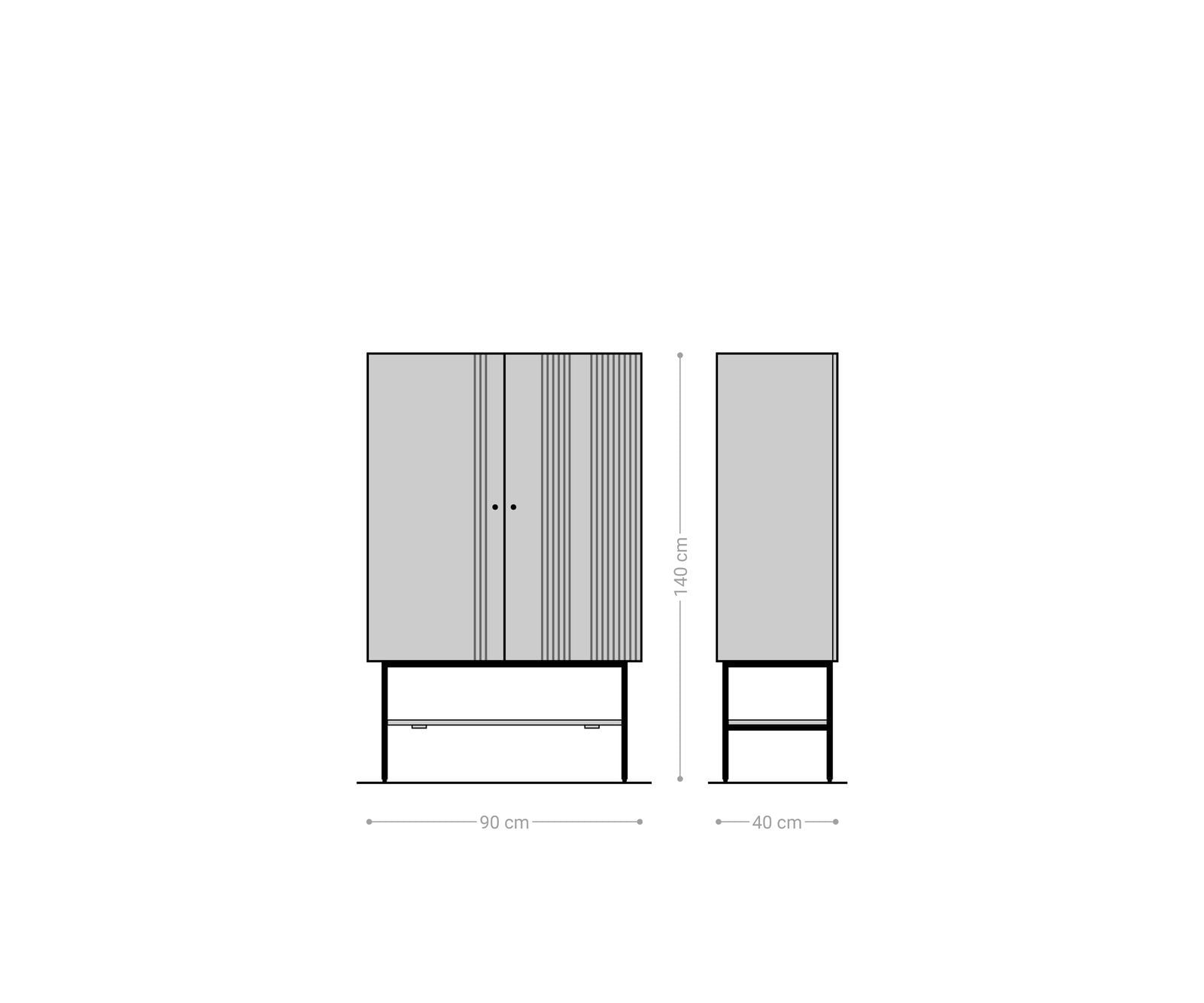 Highboard Nestos 90x140 cm Mango White Wash Metall Schwarz 2 Türen 6 Highboard Nestos 90x140 cm Mango White Wash Metall Schwarz 2 Türen 6