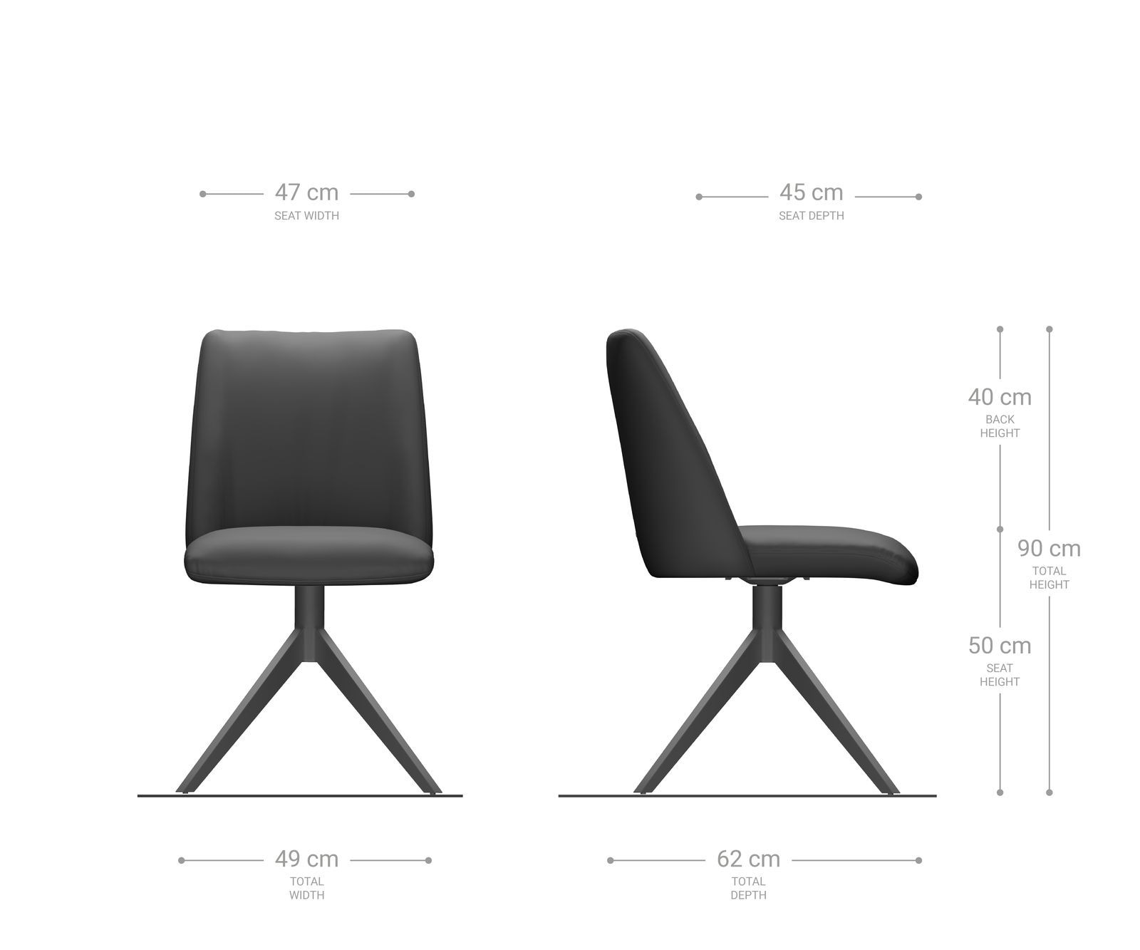 Drehstuhl Elso-Flex Bouclé Silbergrau Kreuzgestell breit Schwarz 360° drehbar Taschenfederkern 6 Drehstuhl Elso-Flex Bouclé Silbergrau Kreuzgestell breit Schwarz 360° drehbar Taschenfederkern 6