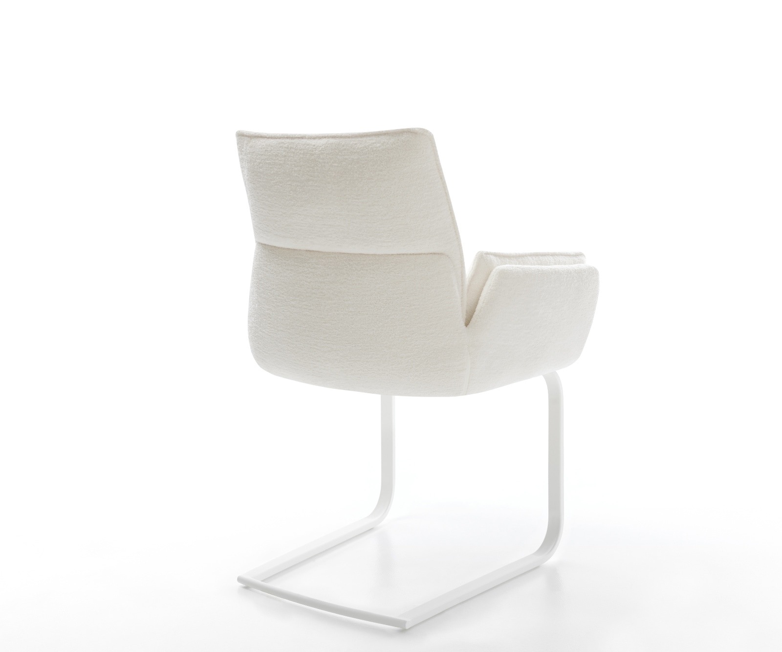 Freischwinger Nela-Flex Bouclé Soft Beige Freischwinger flach Weiß 5