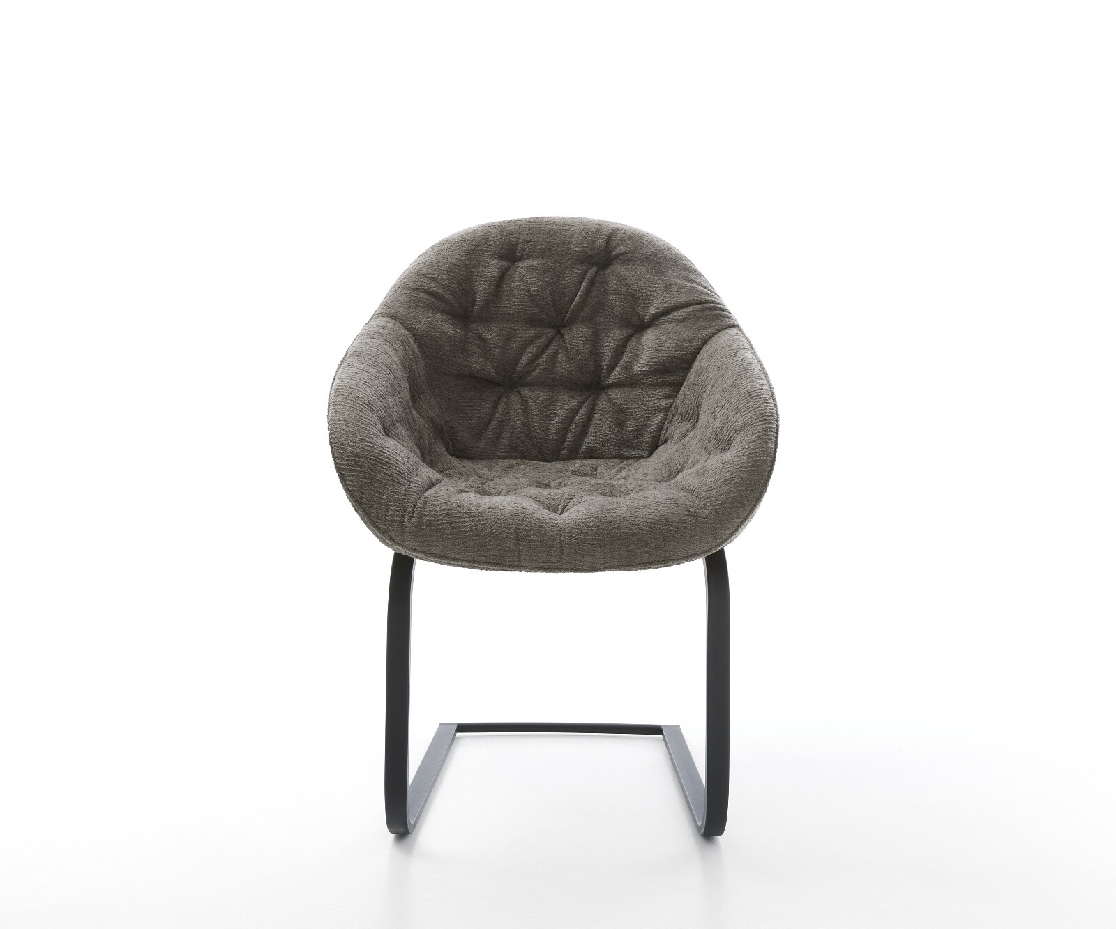Freischwinger Gaio-Flex Bouclé Soft Schlamm Freischwinger flach Schwarz 2