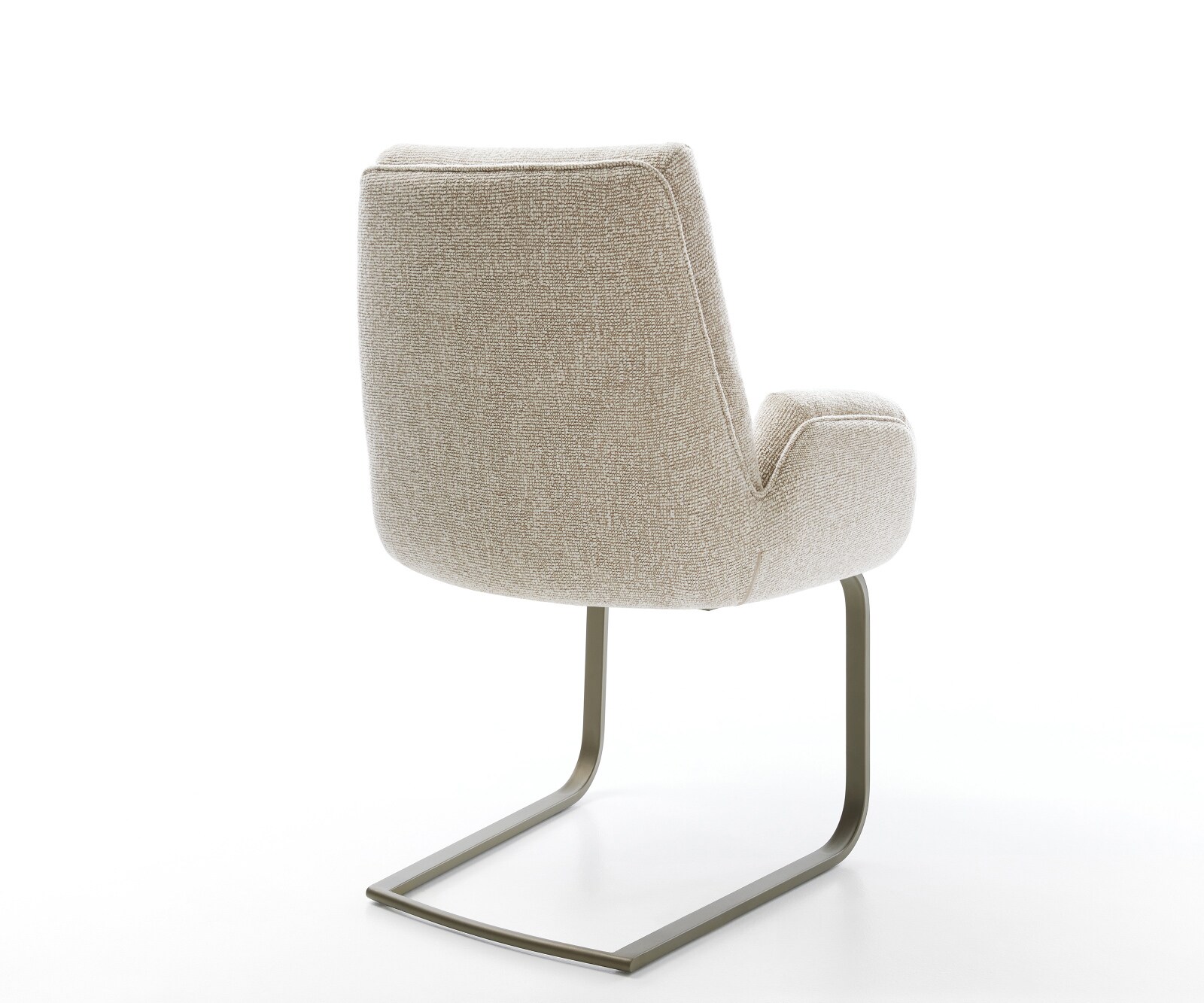 Freischwinger Clea-Flex Webstoff Soft Beige Freischwinger flach Effektfinish Titan 4