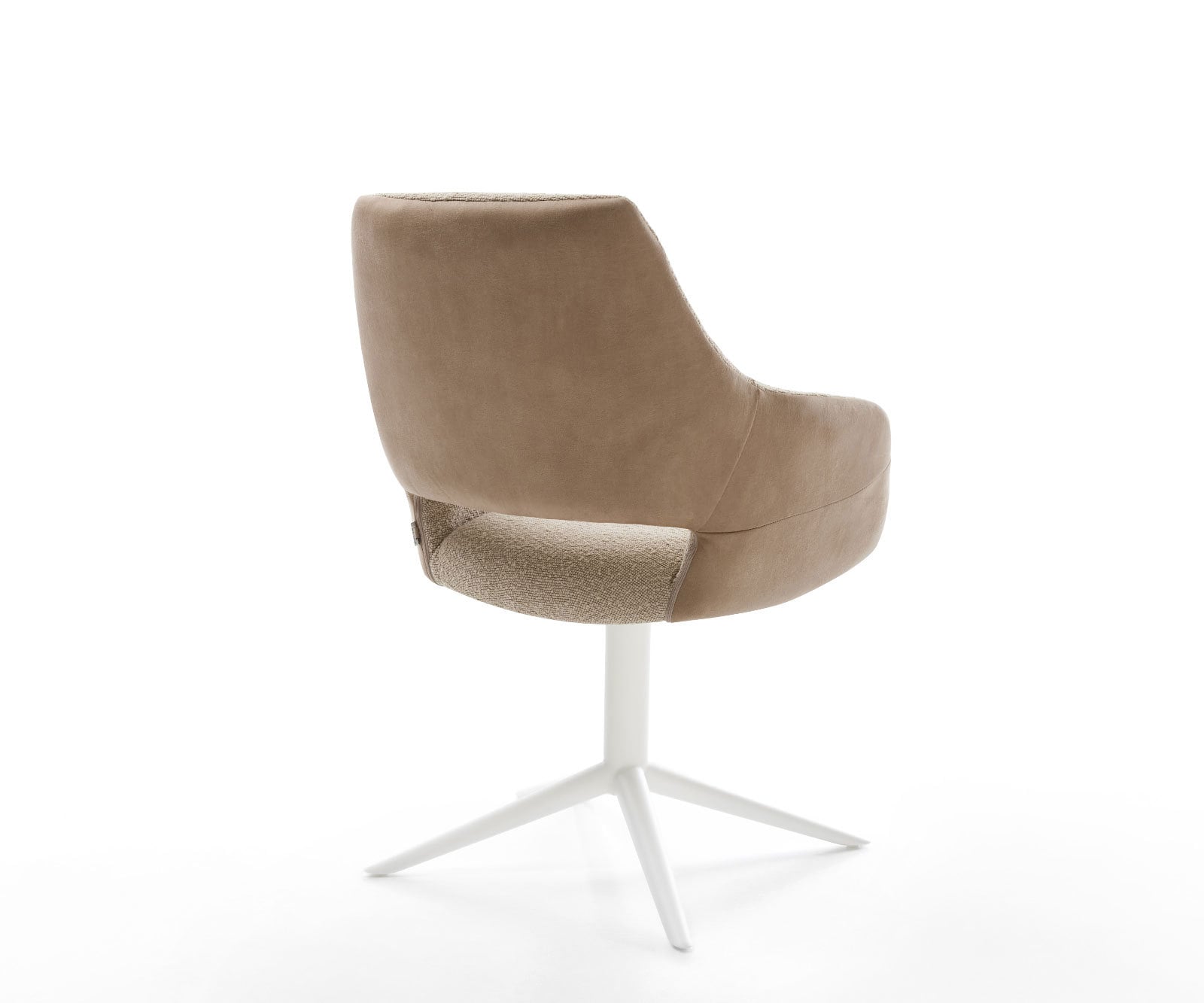 Drehstuhl Yago-Flex mit Armlehnen Materialmix Schlamm Fußkreuz Weiß 360° drehbar Wippfunktion Taschenfederkern 4 Drehstuhl Yago-Flex mit Armlehnen Materialmix Schlamm Fußkreuz Weiß 360° drehbar Wippfunktion Taschenfederkern 4