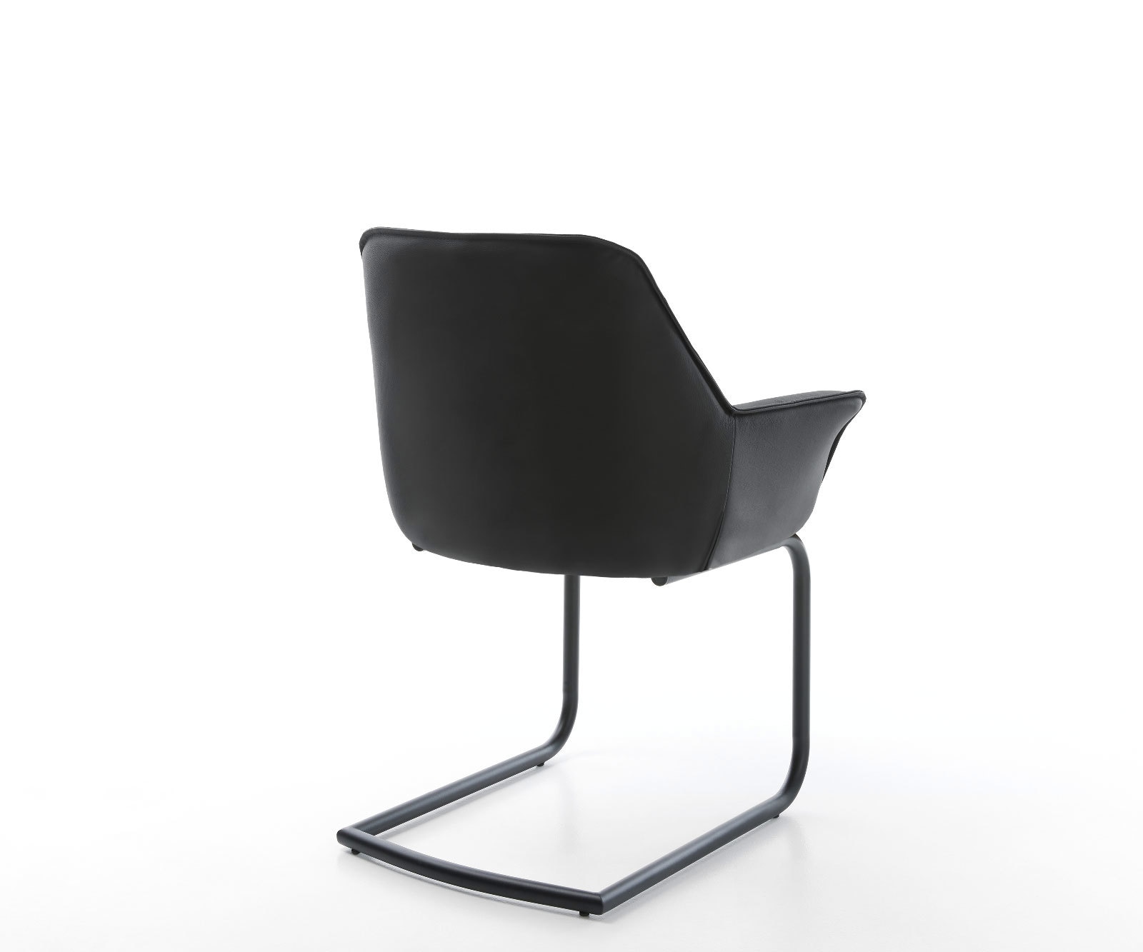 Freischwinger Kaira-Flex Echt-Leder Schwarz Freischwinger rund Schwarz 4 Freischwinger Kaira-Flex Echt-Leder Schwarz Freischwinger rund Schwarz 4