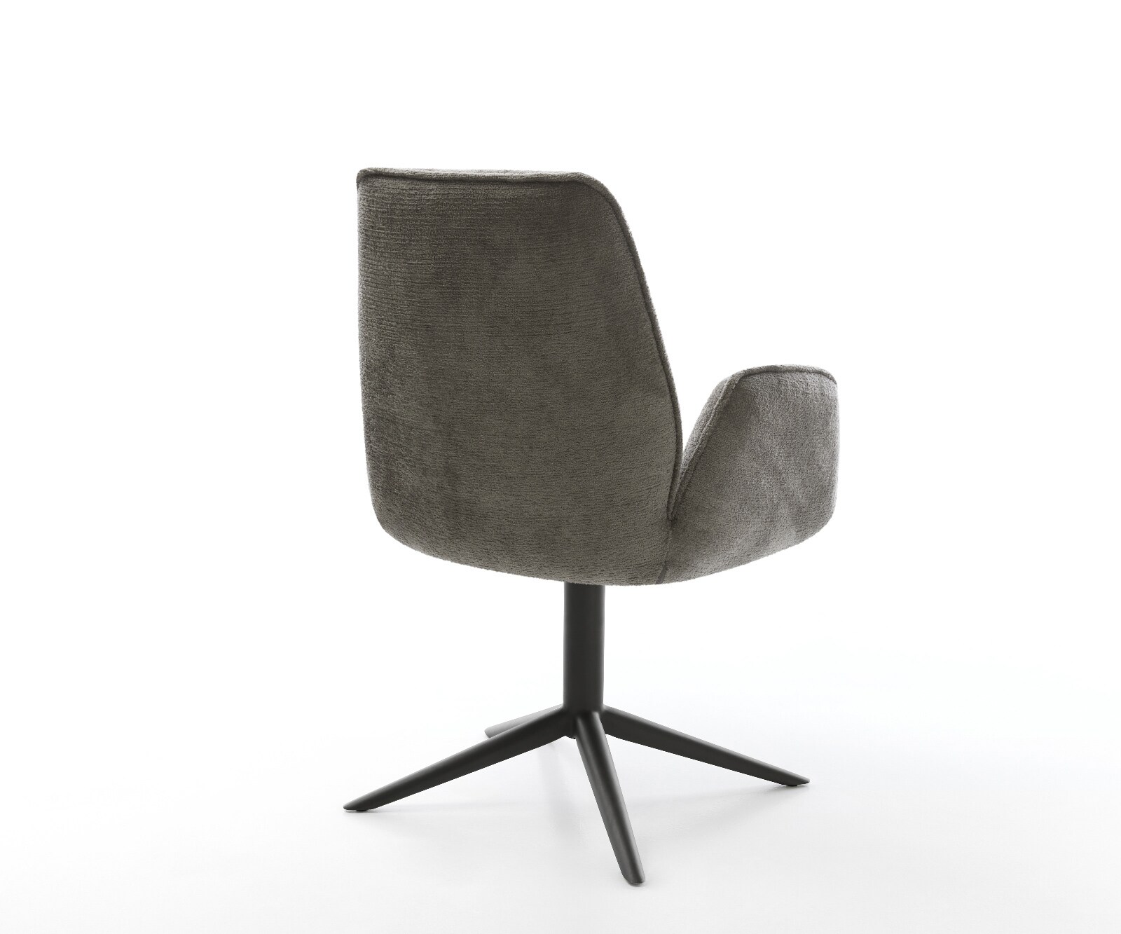 Drehstuhl Zoa-Flex Bouclé Soft Schlamm Fußkreuz Schwarz 360° drehbar Wippfunktion Taschenfederkern 4