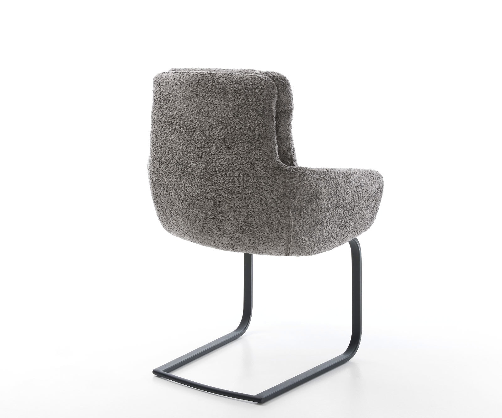 Freischwinger Abelia-Flex mit Armlehnen Bouclé Grau Freischwinger flach Schwarz 4 Freischwinger Abelia-Flex mit Armlehnen Bouclé Grau Freischwinger flach Schwarz 4